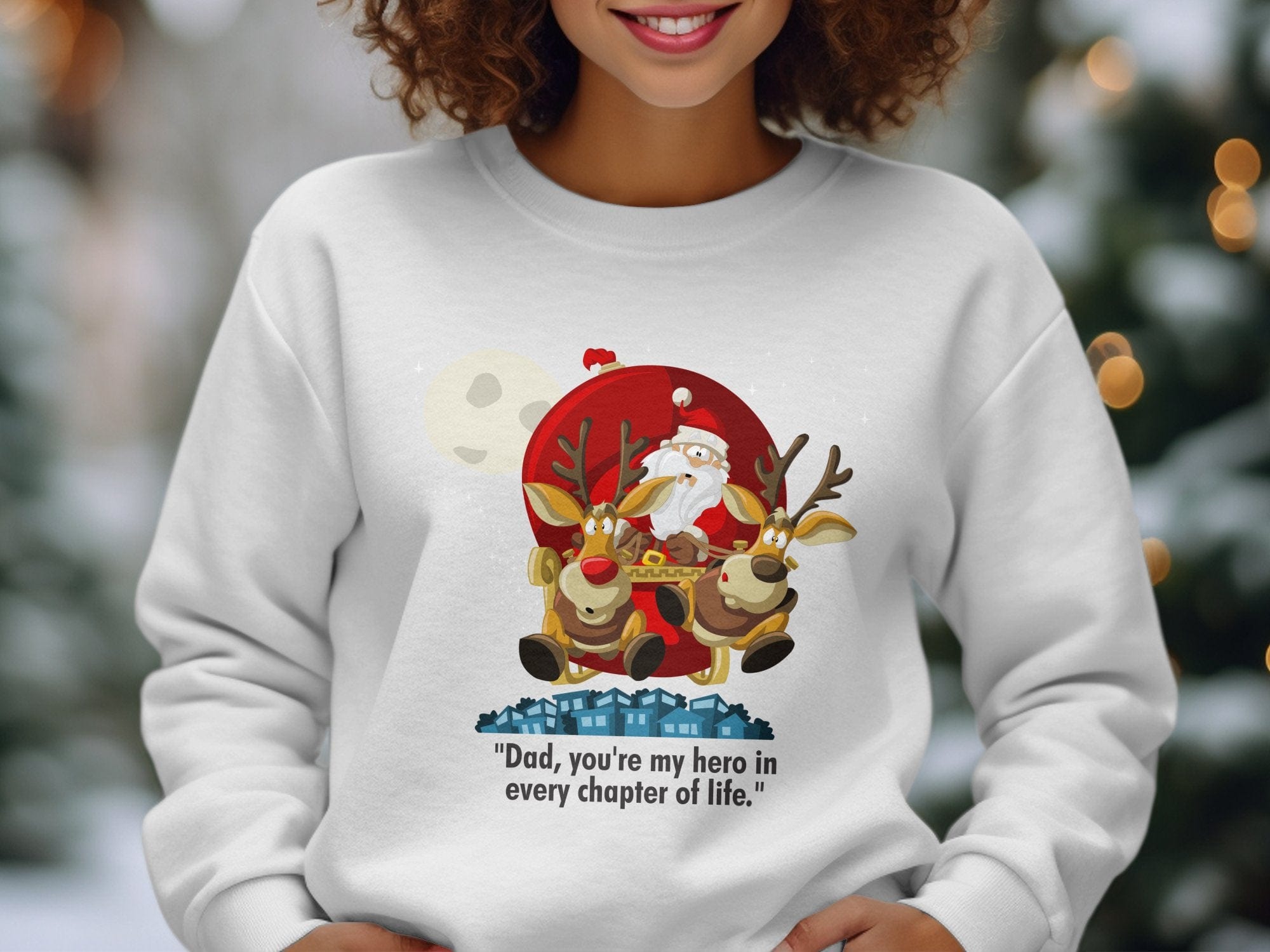Printify Sweatshirt Classic Comfort: Unisex NuBlend Crewneck Sweatshirt – Timeless Style,  Christmas Design