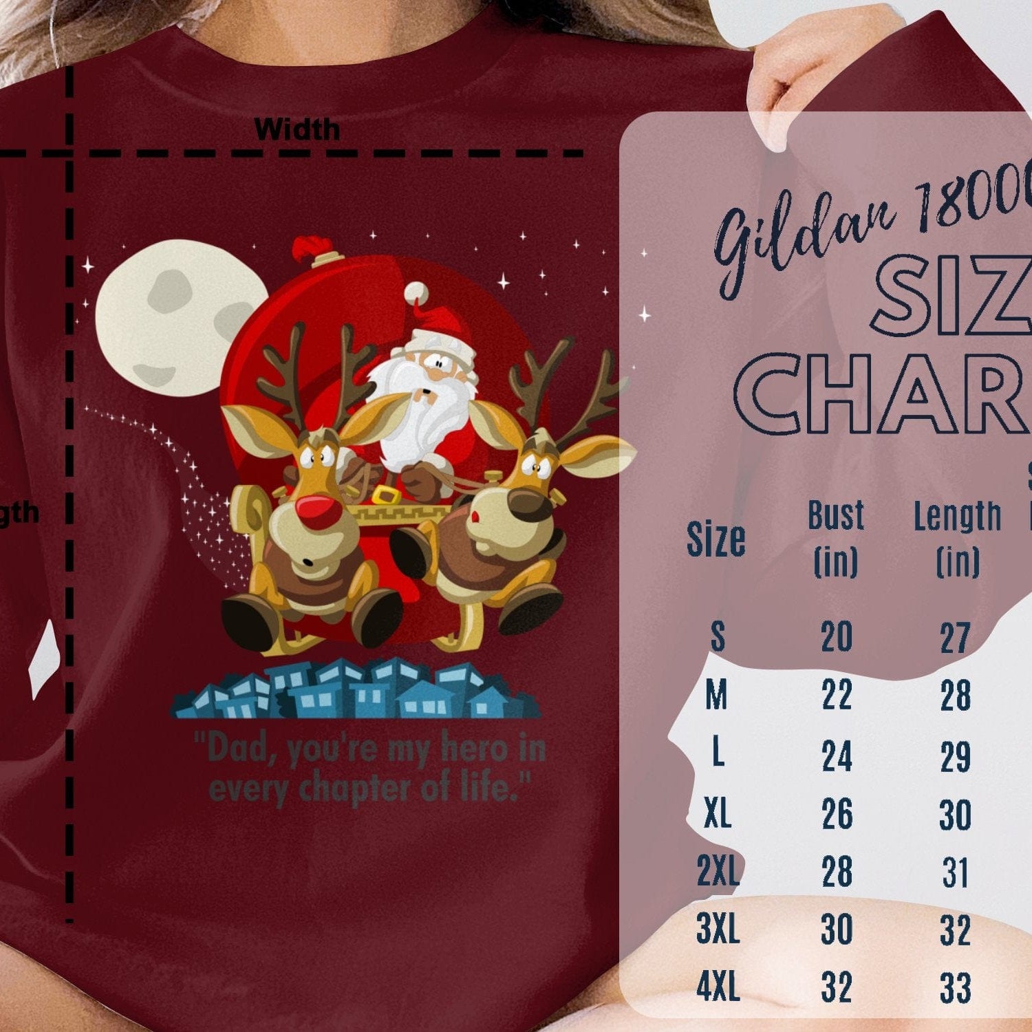 Printify Sweatshirt Classic Comfort: Unisex NuBlend Crewneck Sweatshirt – Timeless Style,  Christmas Design