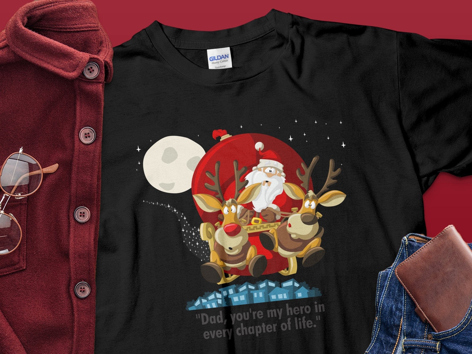 Printify Sweatshirt Classic Comfort: Unisex NuBlend Crewneck Sweatshirt – Timeless Style,  Christmas Design