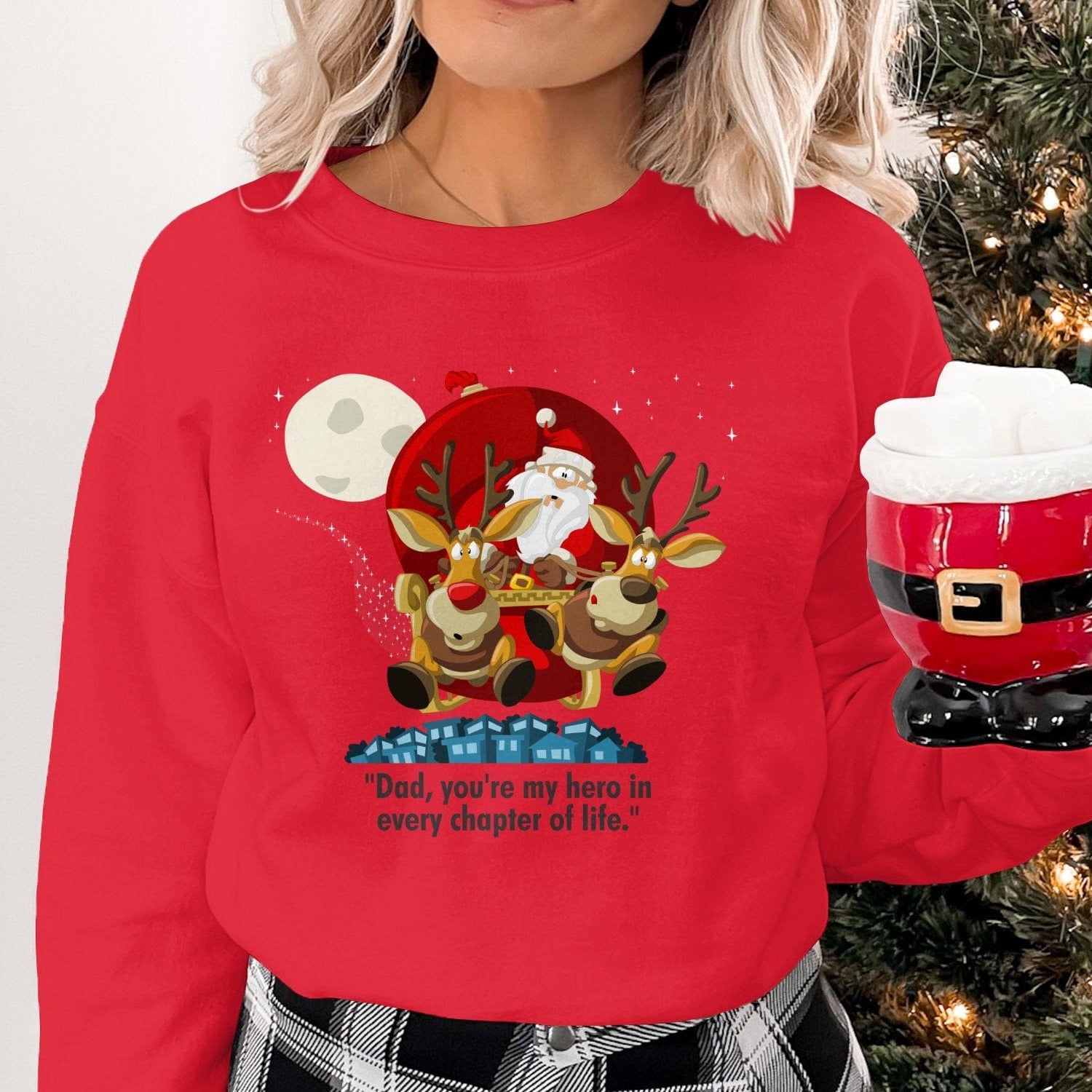 Printify Sweatshirt Classic Comfort: Unisex NuBlend Crewneck Sweatshirt – Timeless Style,  Christmas Design