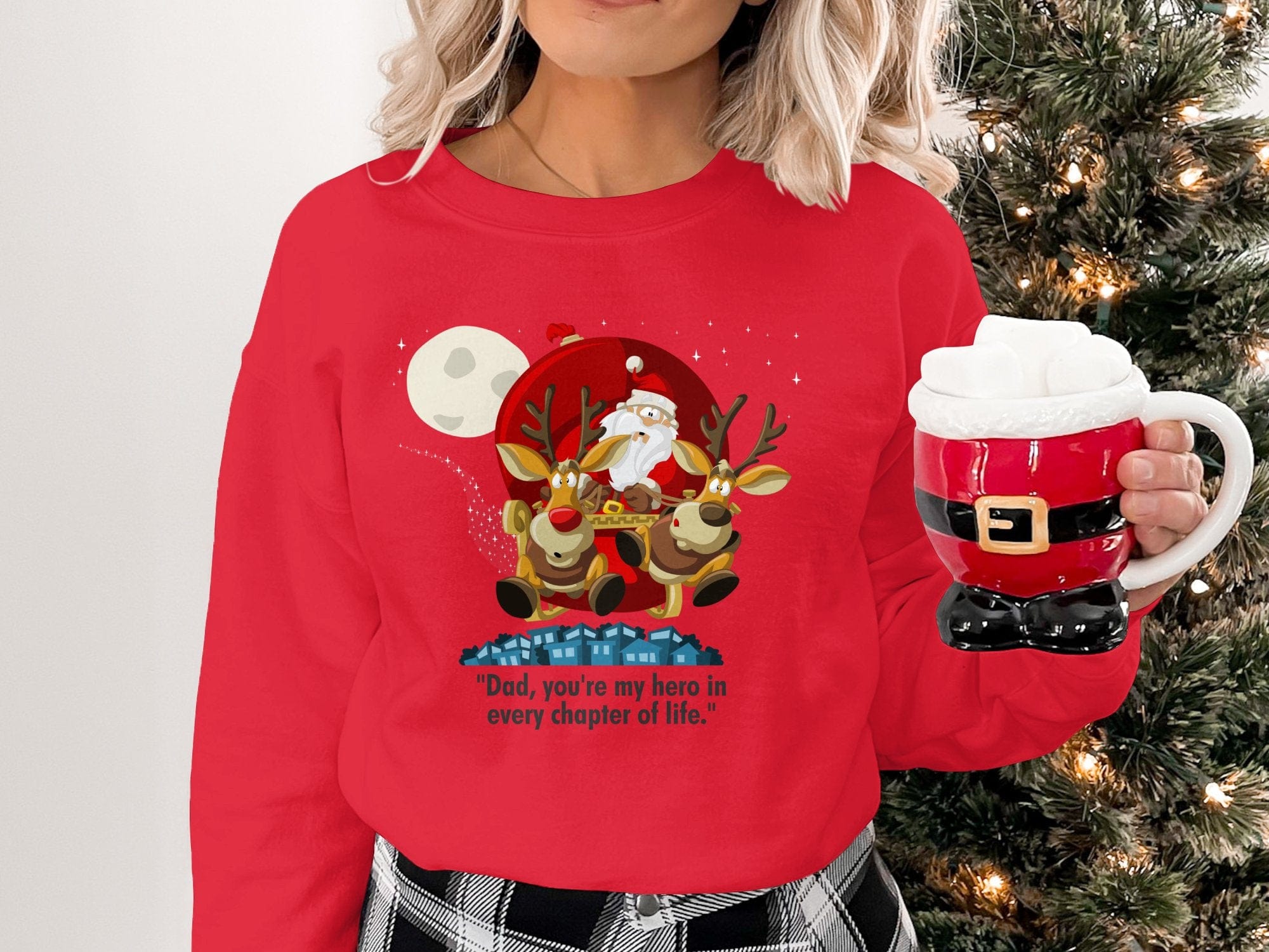 Printify Sweatshirt Classic Comfort: Unisex NuBlend Crewneck Sweatshirt – Timeless Style,  Christmas Design