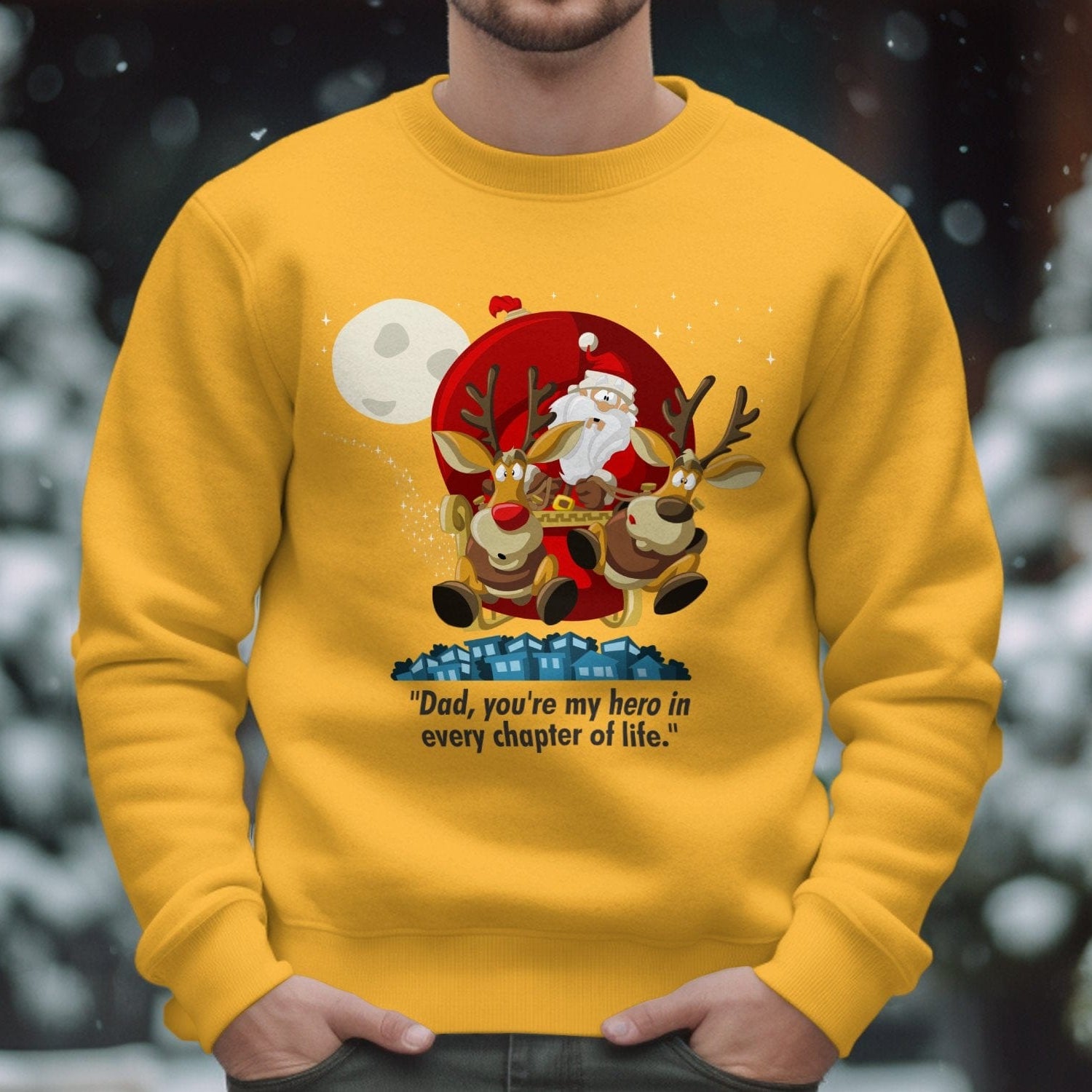 Printify Sweatshirt Classic Comfort: Unisex NuBlend Crewneck Sweatshirt – Timeless Style,  Christmas Design