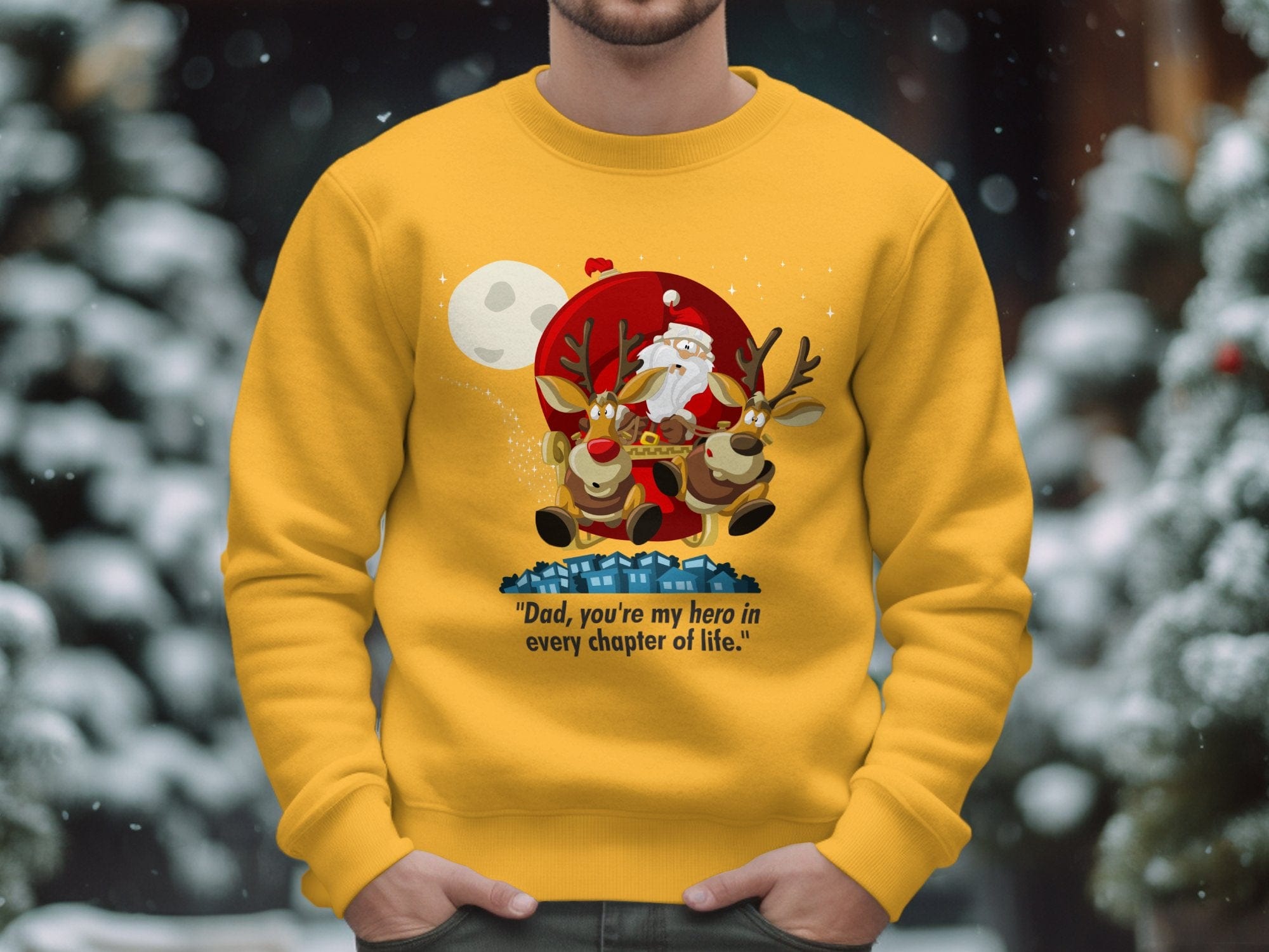 Printify Sweatshirt Classic Comfort: Unisex NuBlend Crewneck Sweatshirt – Timeless Style,  Christmas Design