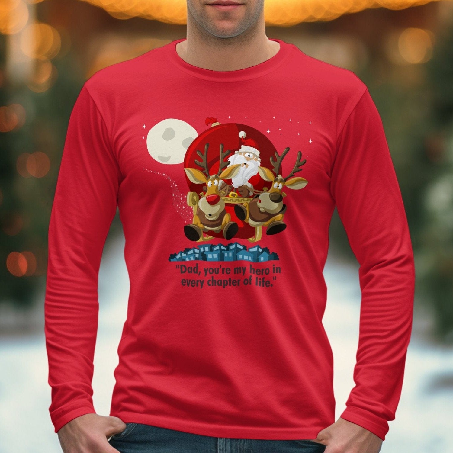 Printify Sweatshirt Classic Comfort: Unisex NuBlend Crewneck Sweatshirt – Timeless Style,  Christmas Design