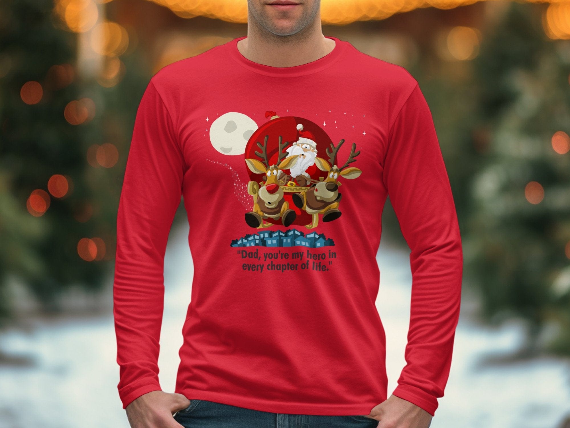 Printify Sweatshirt Classic Comfort: Unisex NuBlend Crewneck Sweatshirt – Timeless Style,  Christmas Design