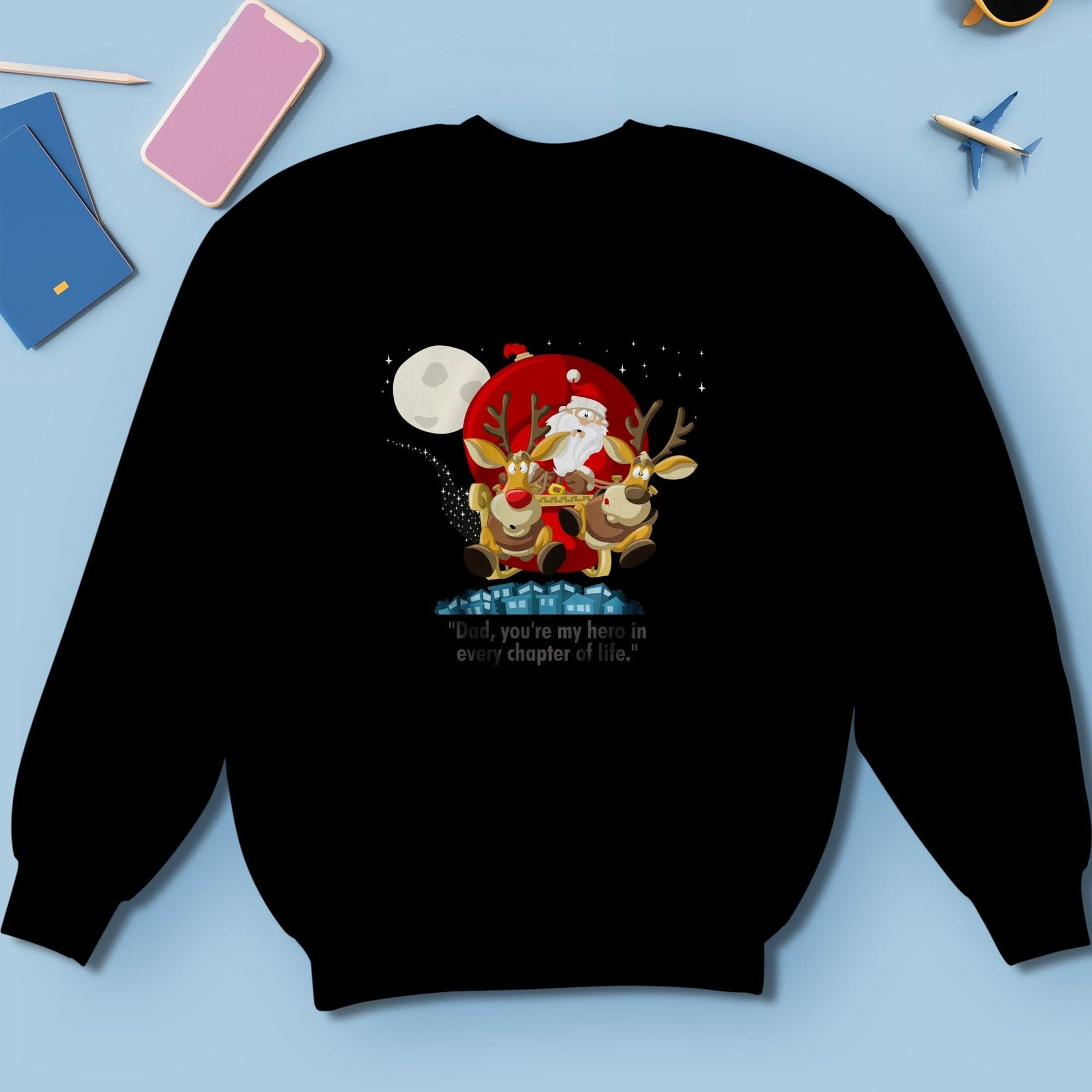 Printify Sweatshirt Classic Comfort: Unisex NuBlend Crewneck Sweatshirt – Timeless Style,  Christmas Design