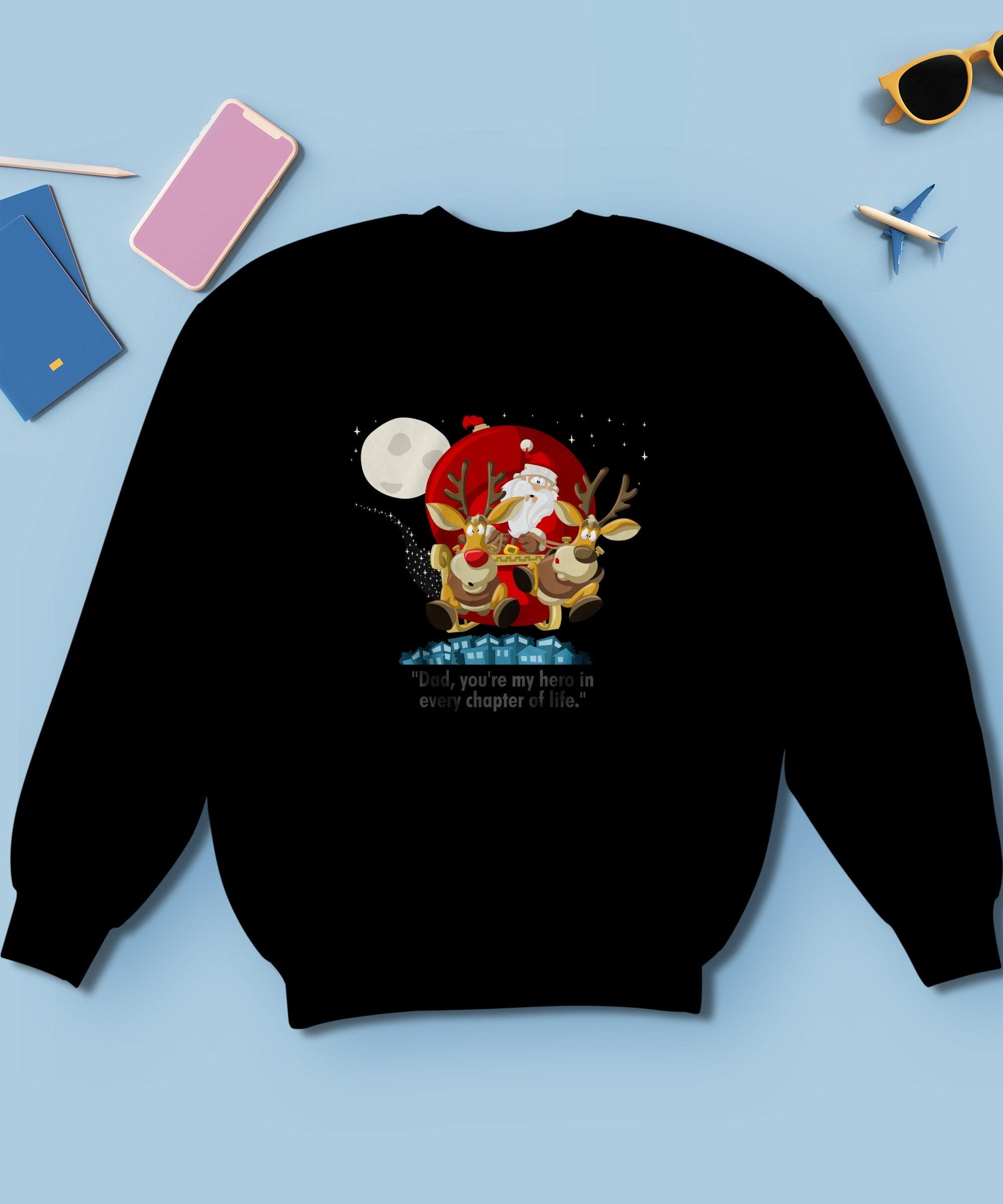 Printify Sweatshirt Classic Comfort: Unisex NuBlend Crewneck Sweatshirt – Timeless Style,  Christmas Design