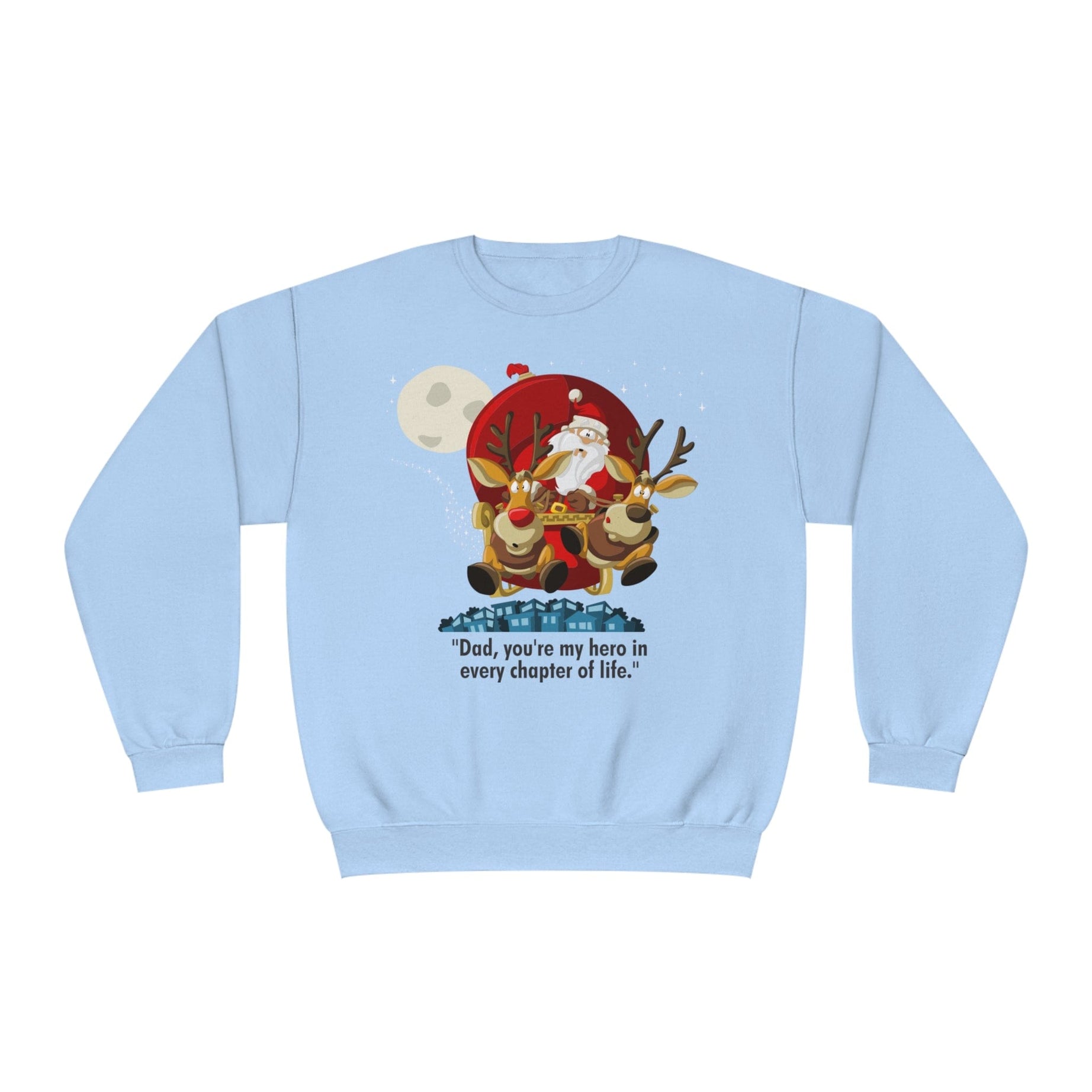 Printify Sweatshirt Light Blue / S Classic Comfort: Unisex NuBlend Crewneck Sweatshirt – Timeless Style,  Christmas Design