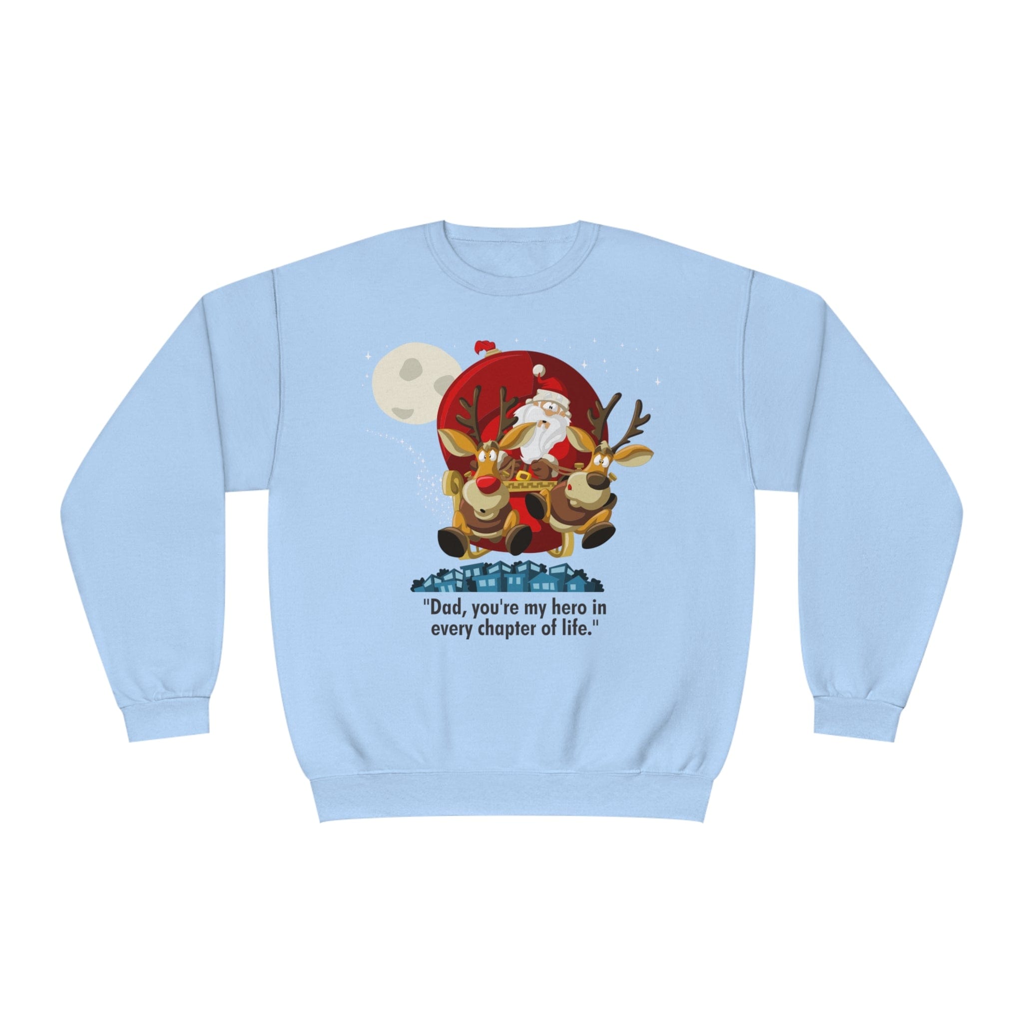 Printify Sweatshirt Light Blue / S Classic Comfort: Unisex NuBlend Crewneck Sweatshirt – Timeless Style,  Christmas Design