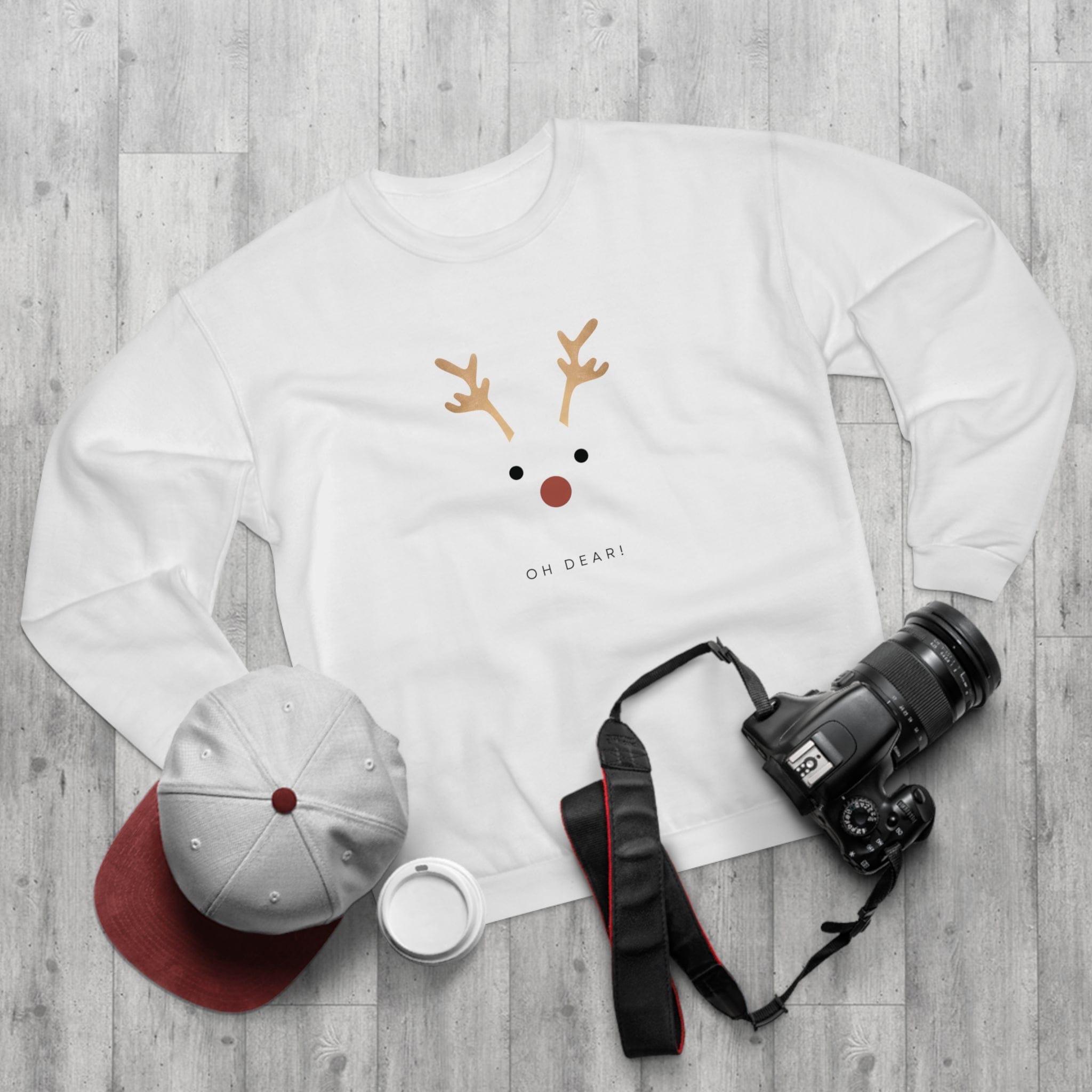 Printify Sweatshirt White / XS Sweet design of Christmas on Unisex Crew Neck Sweatshirt (EU)