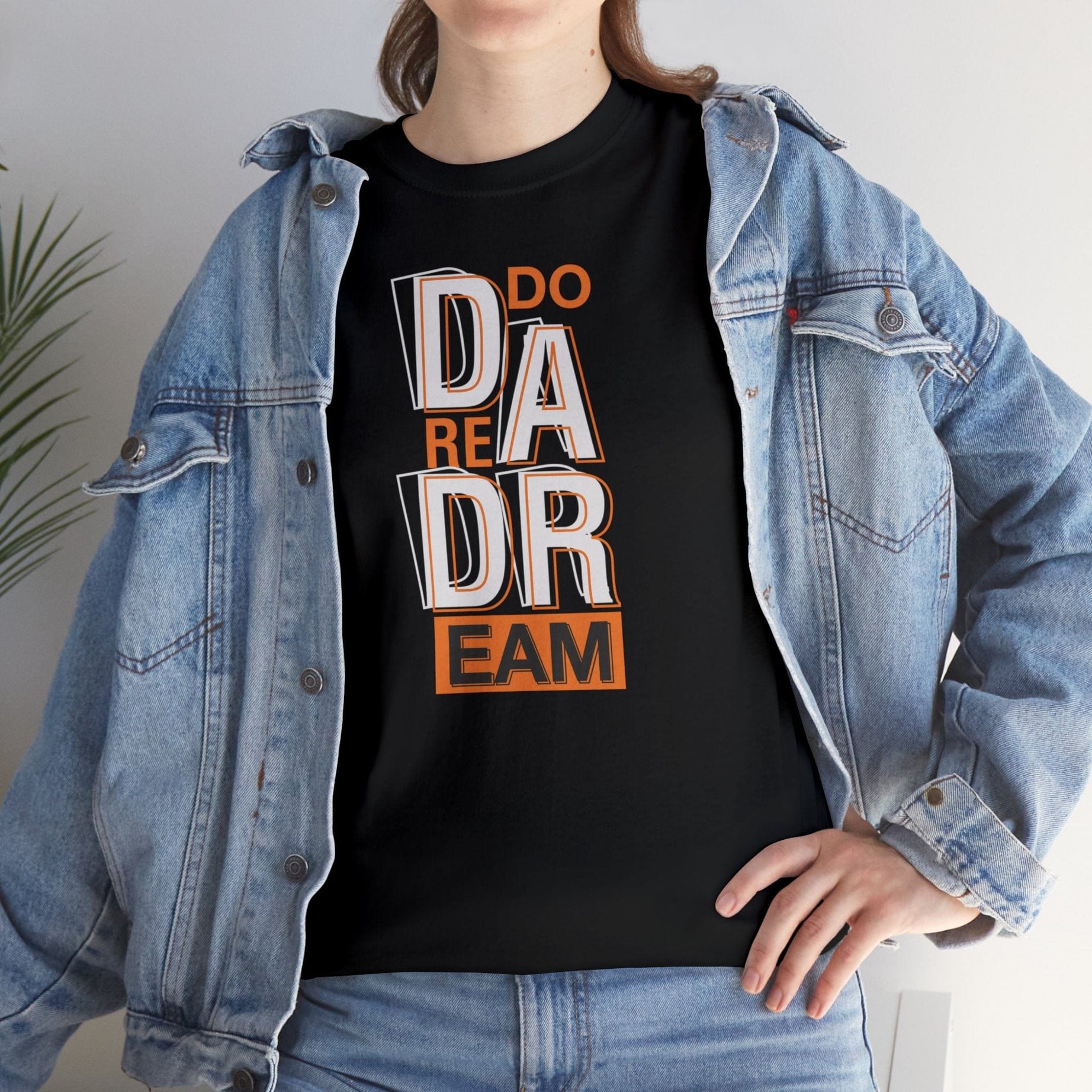 Printify T-Shirt Aspire Boldly: Exclusive 'Do Dare Dream' Tee by Sophie, Where Fashion Meets Ambition-Unisex Heavy Cotton Tee