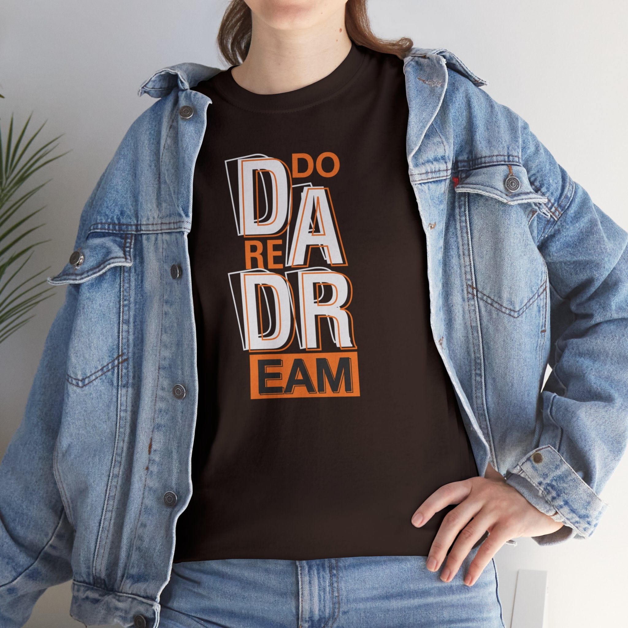 Printify T-Shirt Aspire Boldly: Exclusive 'Do Dare Dream' Tee by Sophie, Where Fashion Meets Ambition-Unisex Heavy Cotton Tee