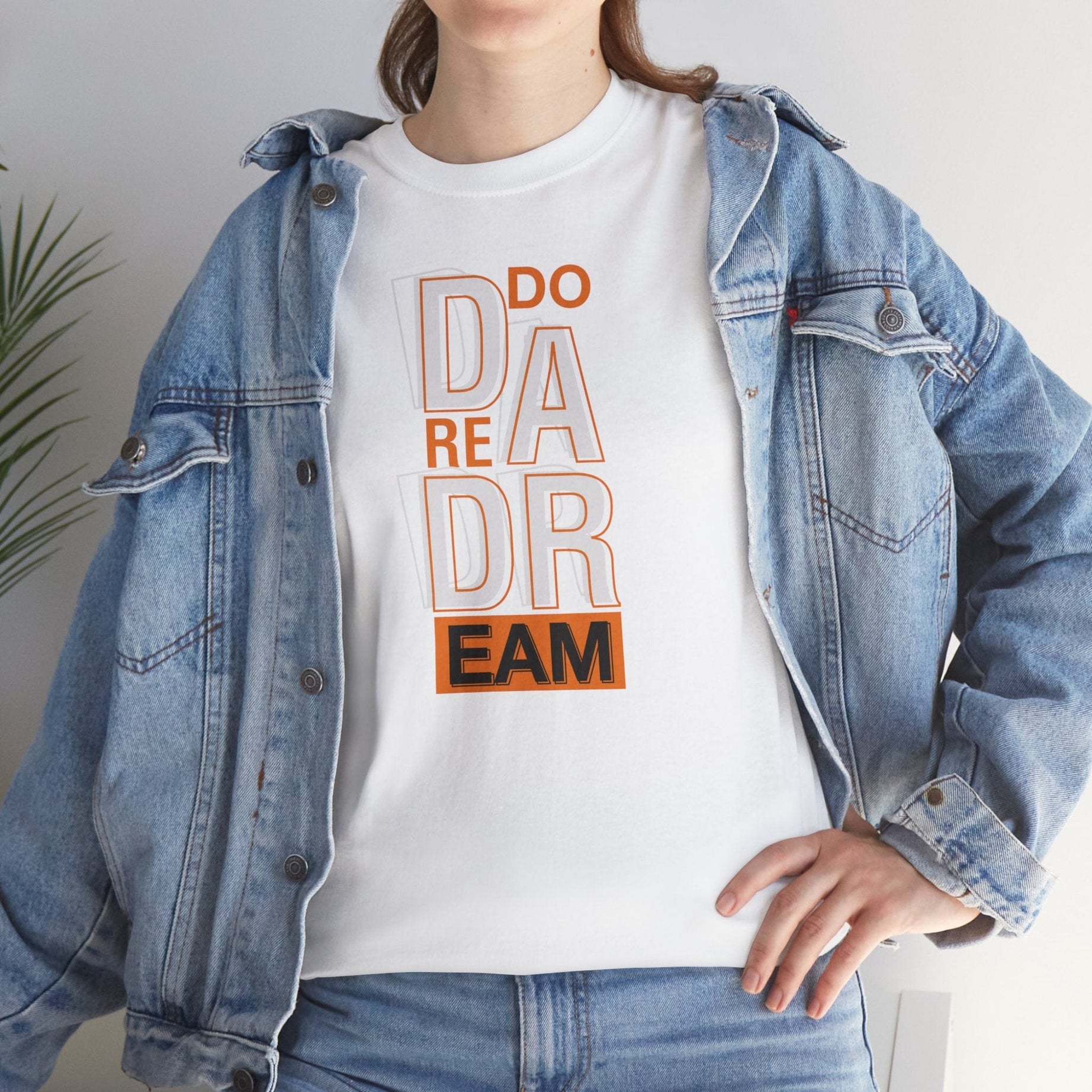 Printify T-Shirt Aspire Boldly: Exclusive 'Do Dare Dream' Tee by Sophie, Where Fashion Meets Ambition-Unisex Heavy Cotton Tee