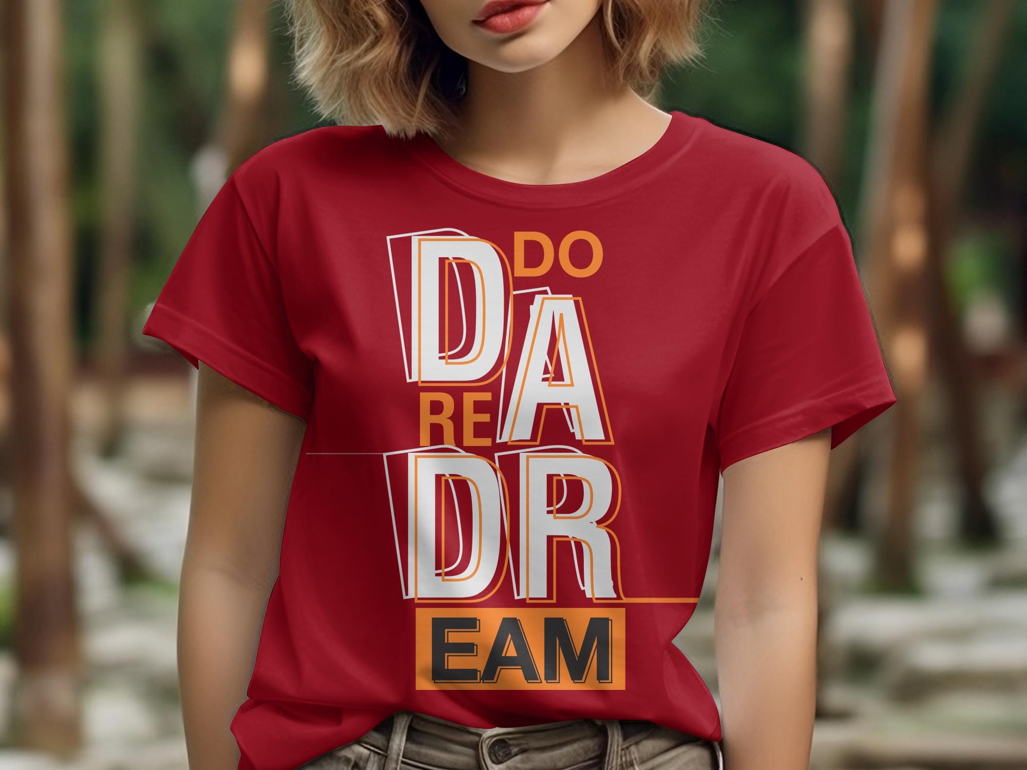 Printify T-Shirt Aspire Boldly: Exclusive 'Do Dare Dream' Tee by Sophie, Where Fashion Meets Ambition-Unisex Heavy Cotton Tee