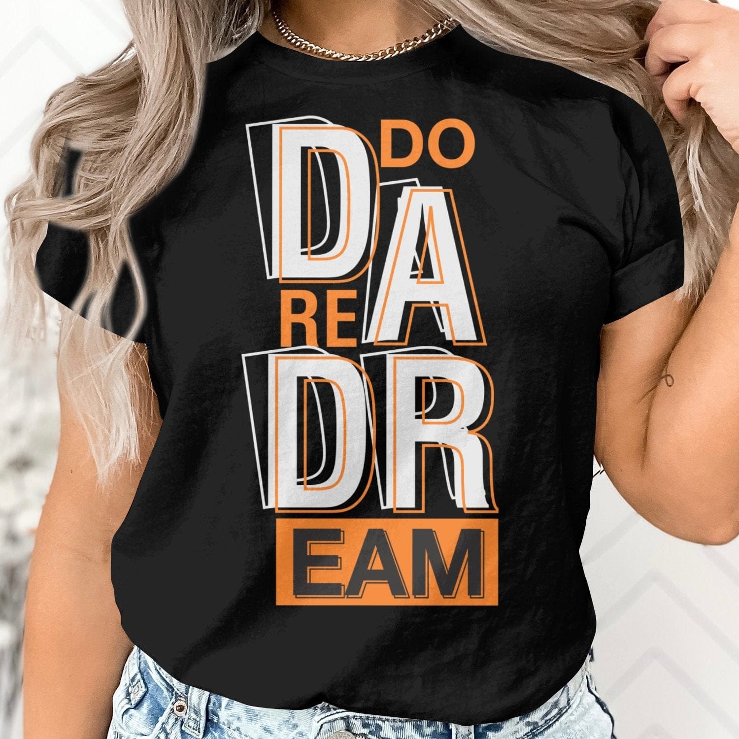 Printify T-Shirt Aspire Boldly: Exclusive 'Do Dare Dream' Tee by Sophie, Where Fashion Meets Ambition-Unisex Heavy Cotton Tee