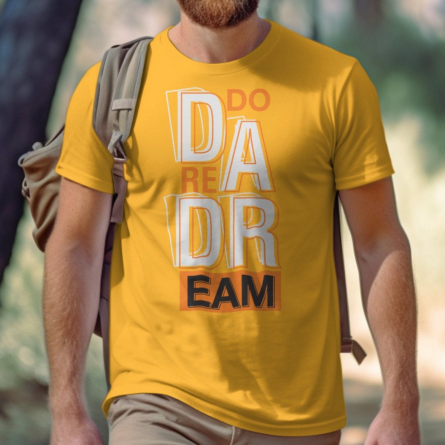 Printify T-Shirt Aspire Boldly: Exclusive 'Do Dare Dream' Tee by Sophie, Where Fashion Meets Ambition-Unisex Heavy Cotton Tee