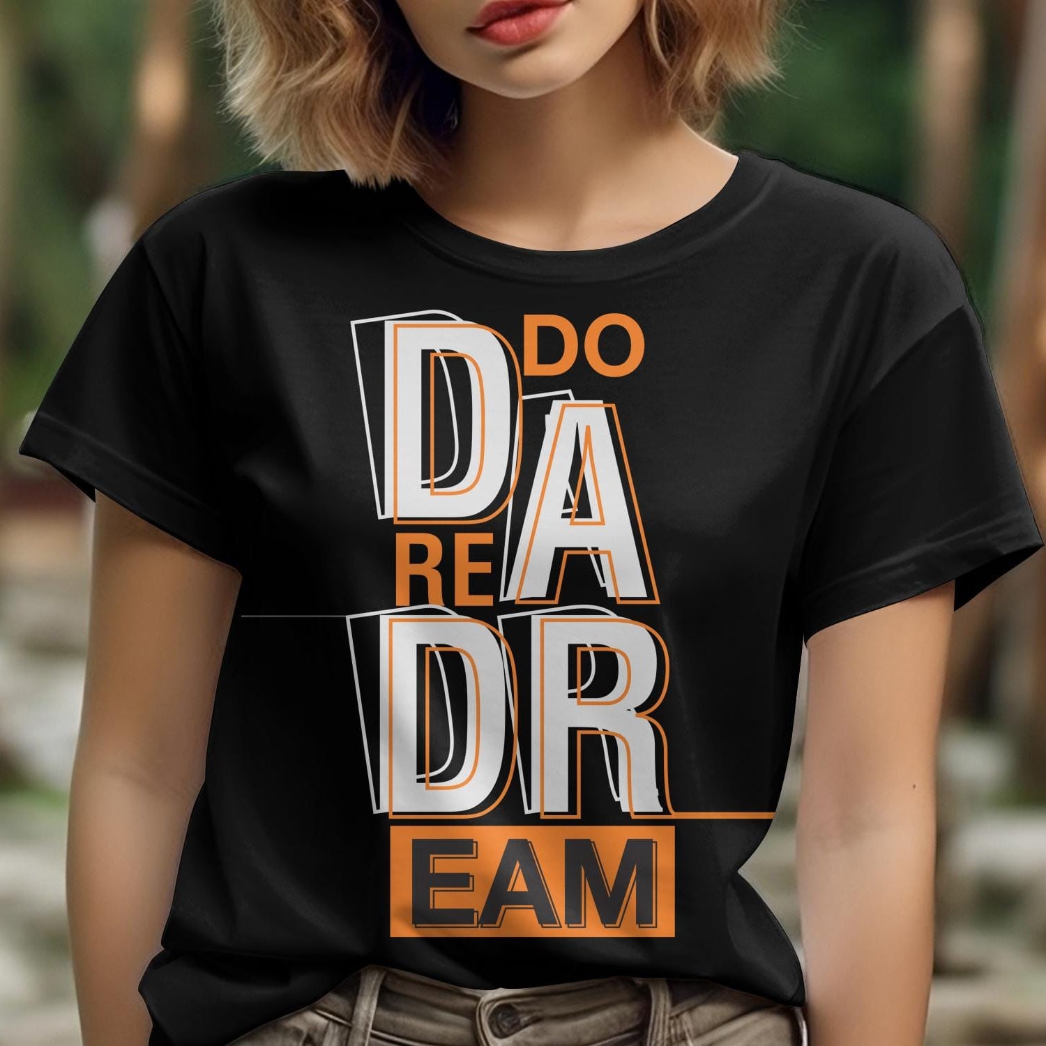 Printify T-Shirt Aspire Boldly: Exclusive 'Do Dare Dream' Tee by Sophie, Where Fashion Meets Ambition-Unisex Heavy Cotton Tee