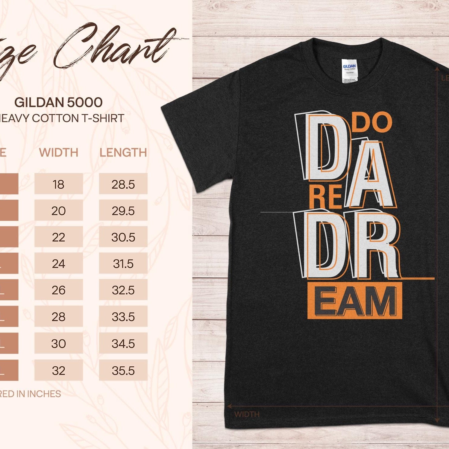 Printify T-Shirt Aspire Boldly: Exclusive 'Do Dare Dream' Tee by Sophie, Where Fashion Meets Ambition-Unisex Heavy Cotton Tee