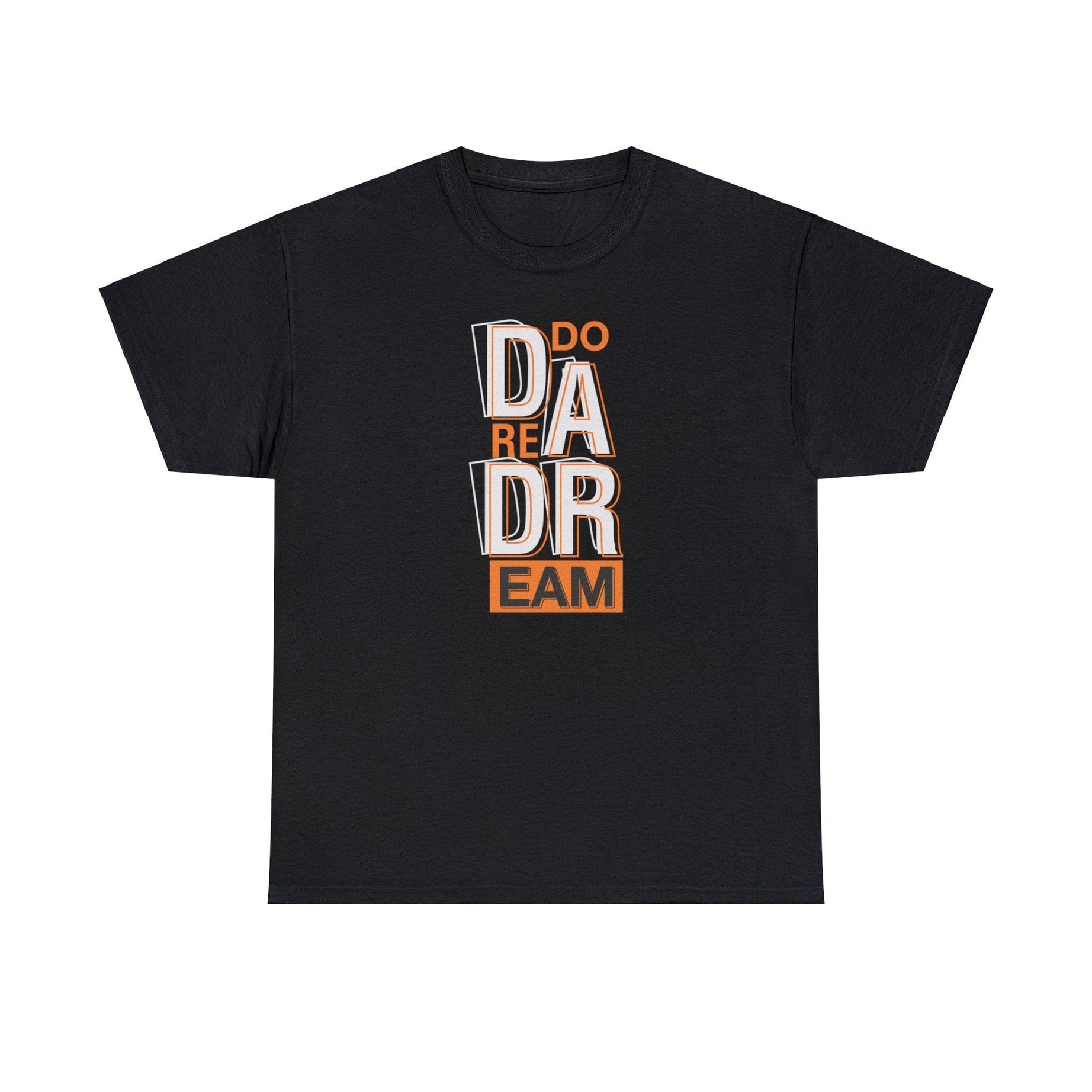 Printify T-Shirt Black / S Aspire Boldly: Exclusive 'Do Dare Dream' Tee by Sophie, Where Fashion Meets Ambition-Unisex Heavy Cotton Tee