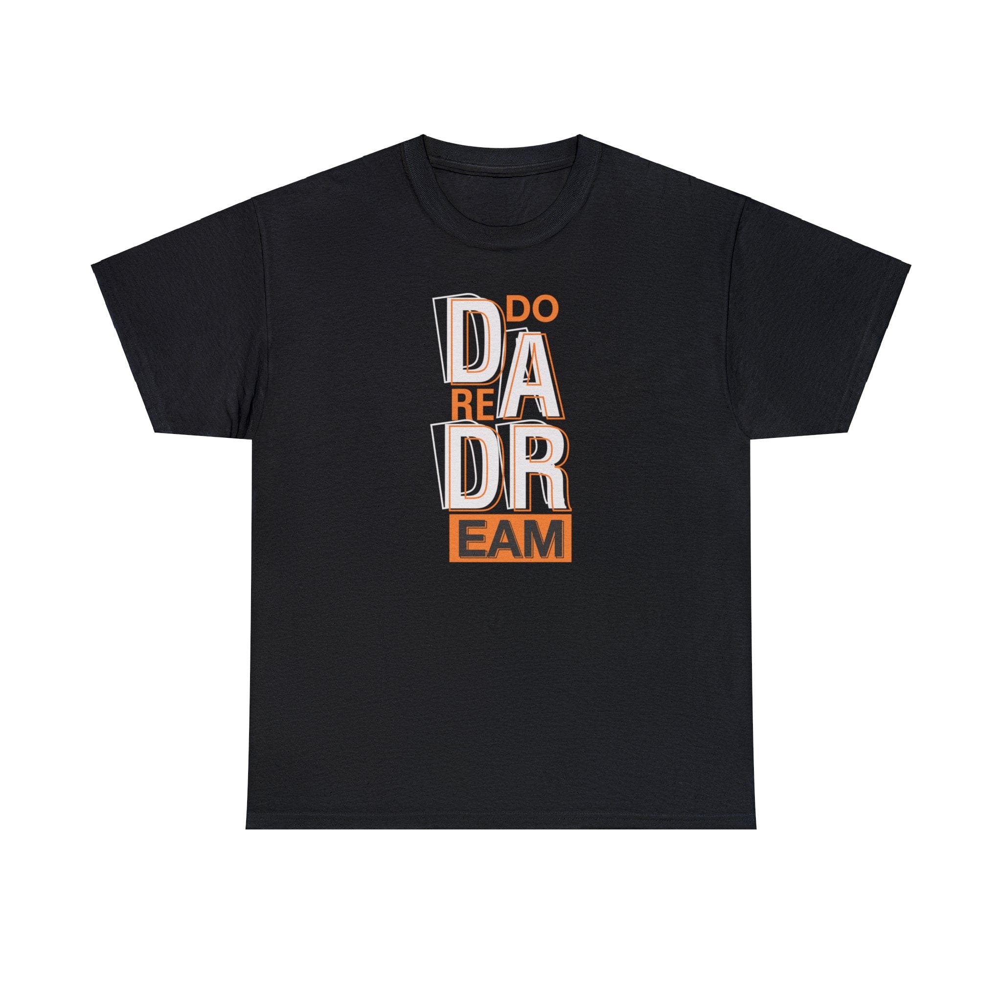 Printify T-Shirt Black / S Aspire Boldly: Exclusive 'Do Dare Dream' Tee by Sophie, Where Fashion Meets Ambition-Unisex Heavy Cotton Tee