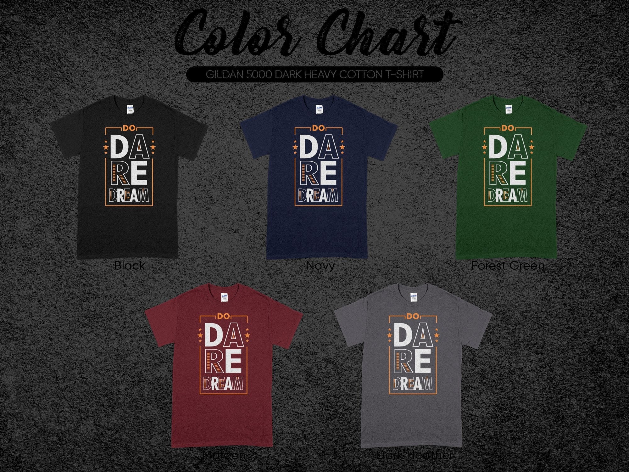 Printify T-Shirt Bold Ambitions, Brave Fashion: Dare to Dream Unisex Heavy Cotton Tee