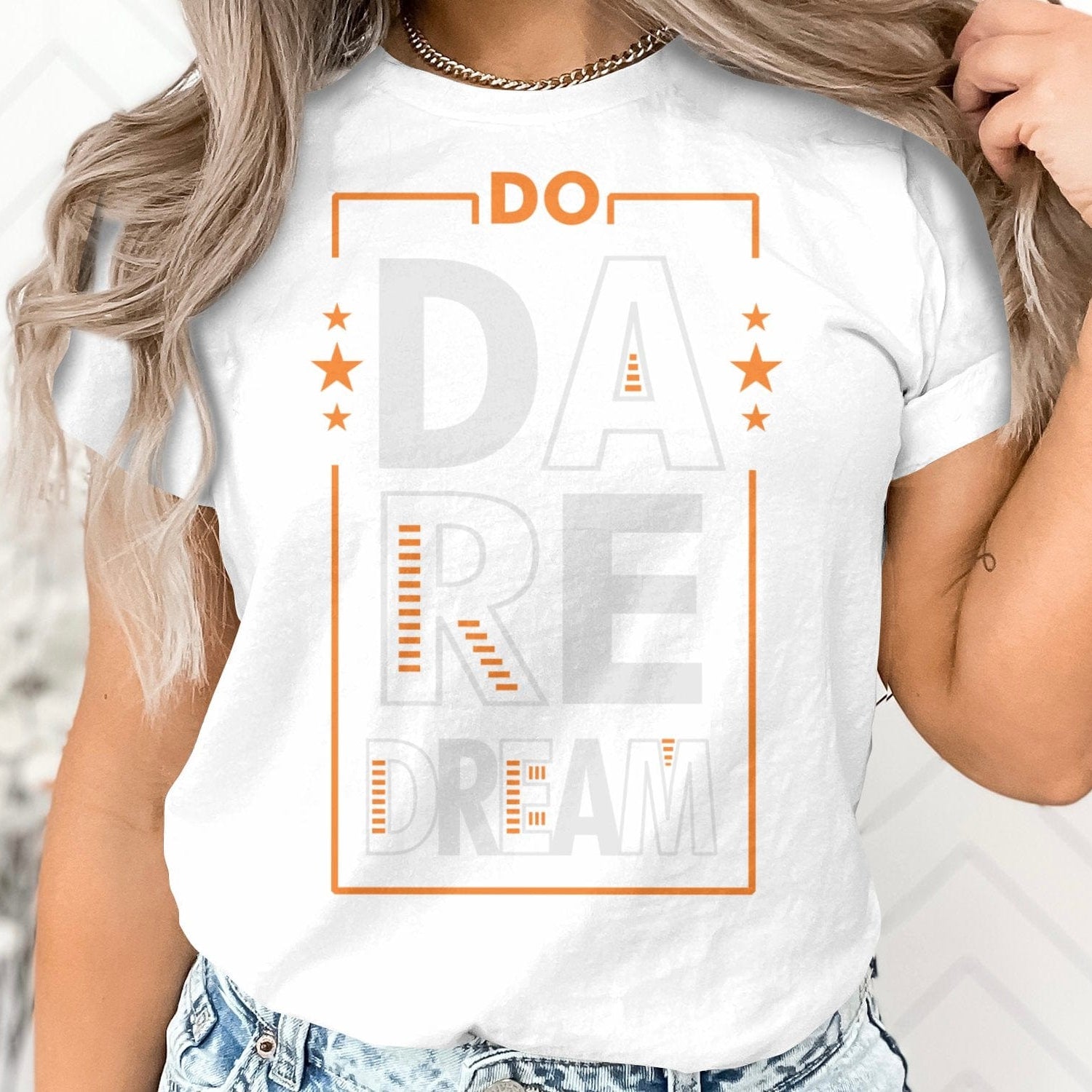 Printify T-Shirt Bold Ambitions, Brave Fashion: Dare to Dream Unisex Heavy Cotton Tee