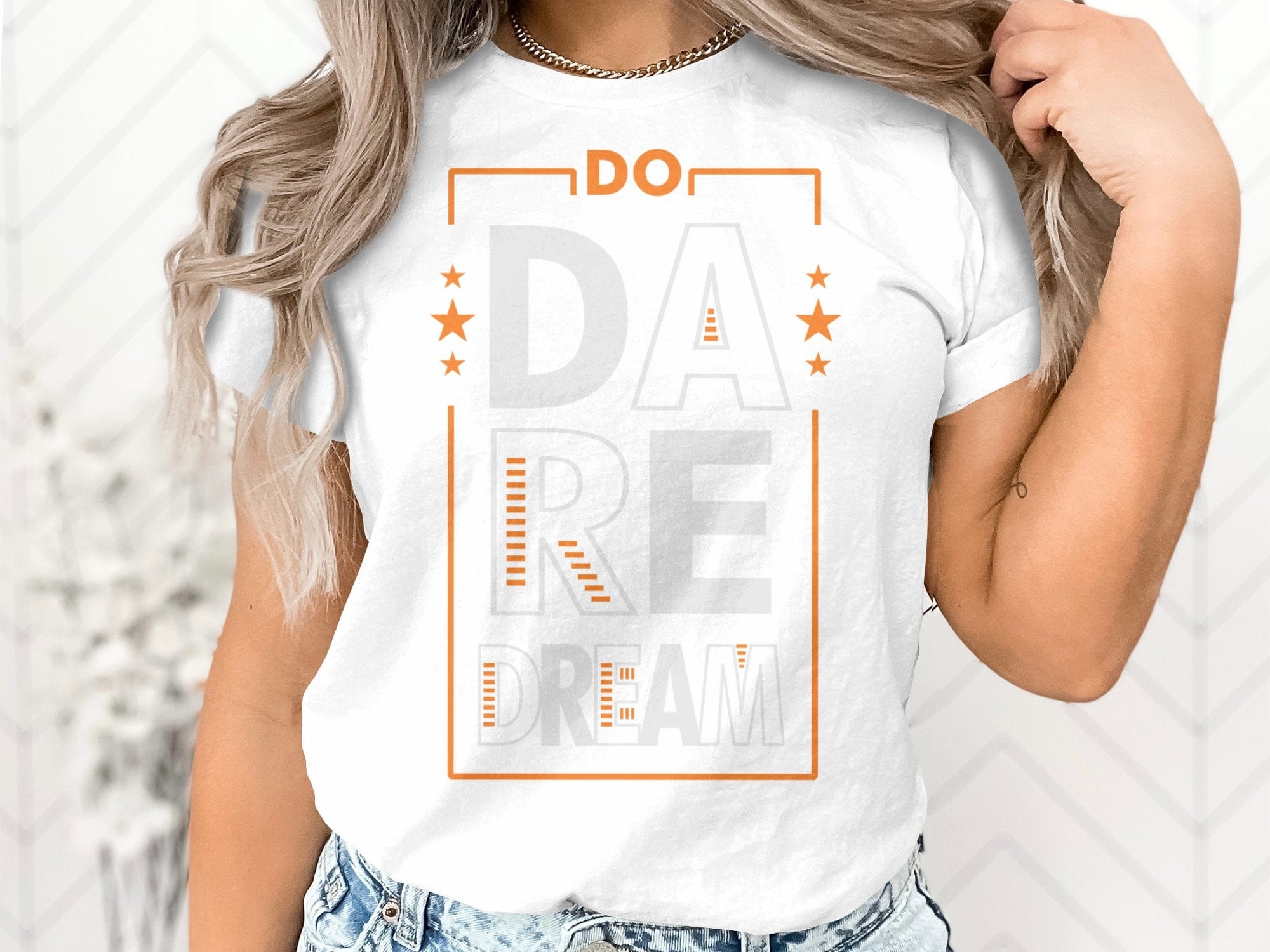 Printify T-Shirt Bold Ambitions, Brave Fashion: Dare to Dream Unisex Heavy Cotton Tee
