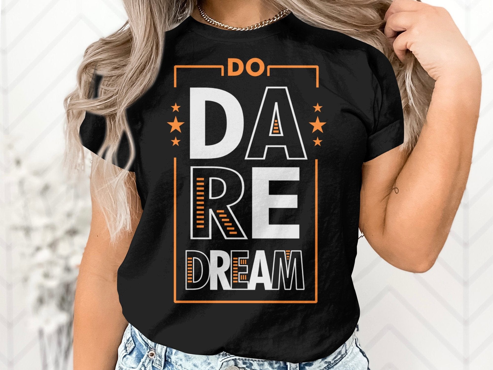 Printify T-Shirt Bold Ambitions, Brave Fashion: Dare to Dream Unisex Heavy Cotton Tee