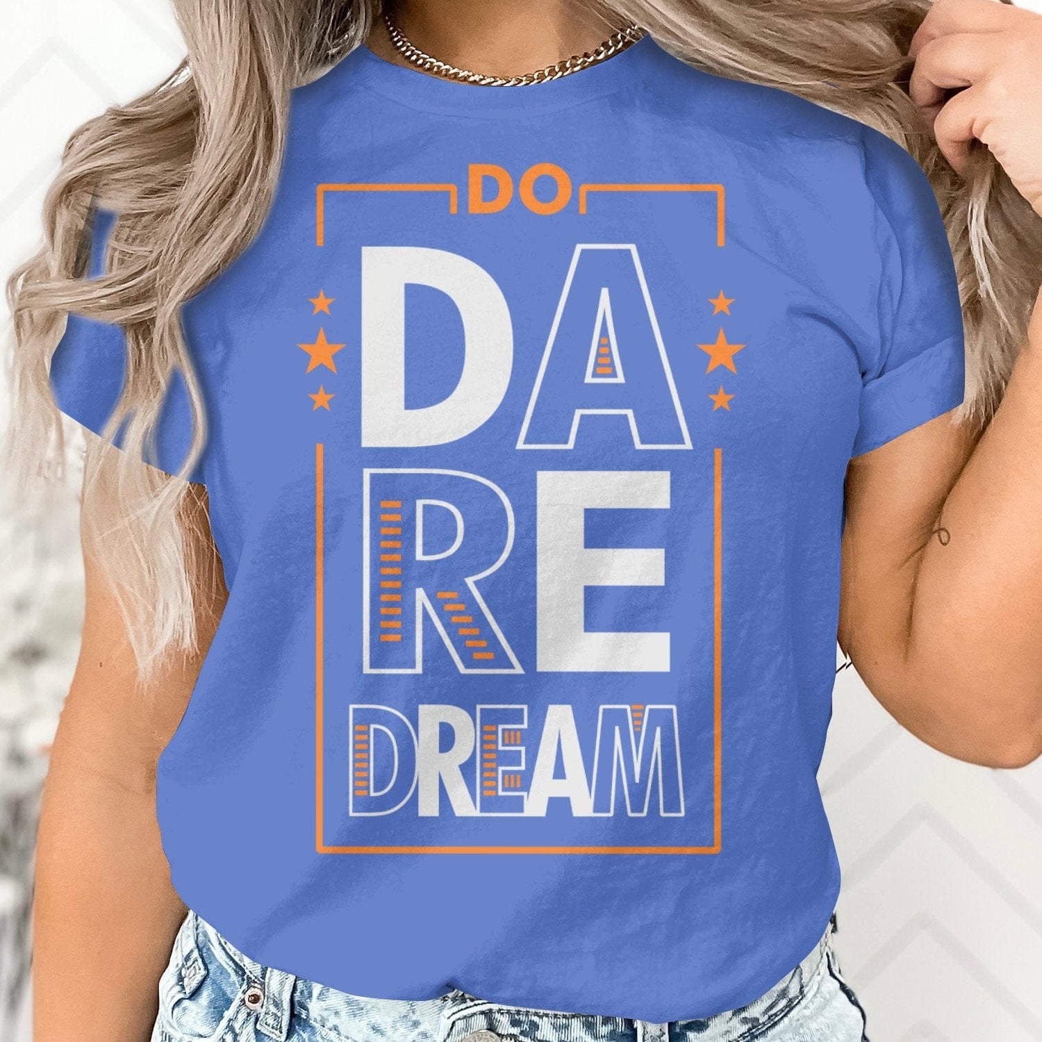 Printify T-Shirt Bold Ambitions, Brave Fashion: Dare to Dream Unisex Heavy Cotton Tee