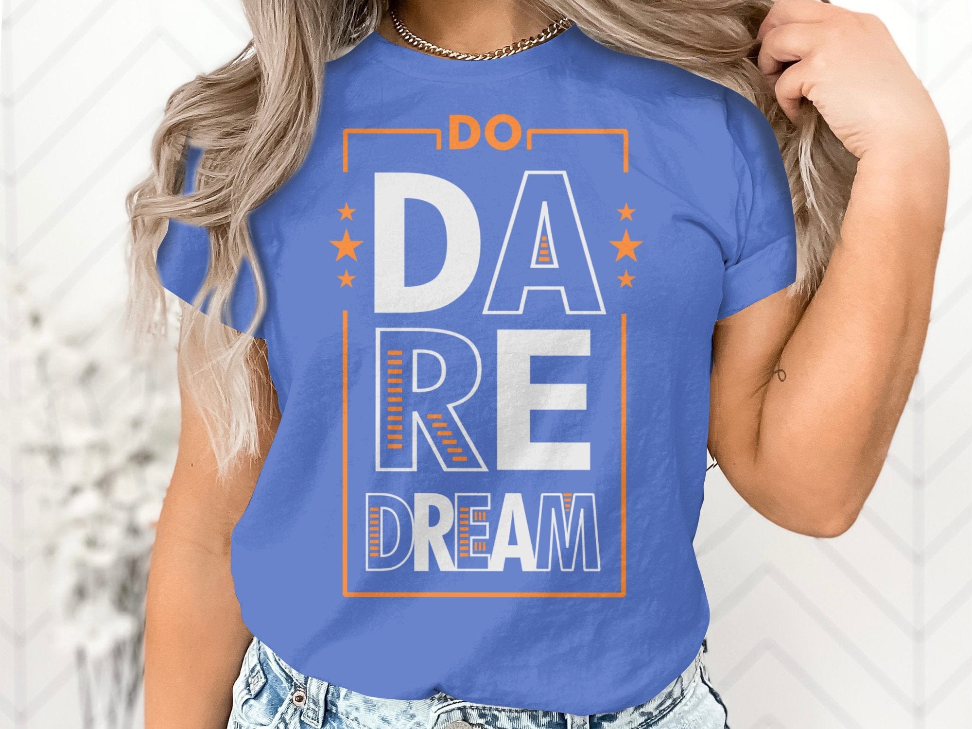 Printify T-Shirt Bold Ambitions, Brave Fashion: Dare to Dream Unisex Heavy Cotton Tee