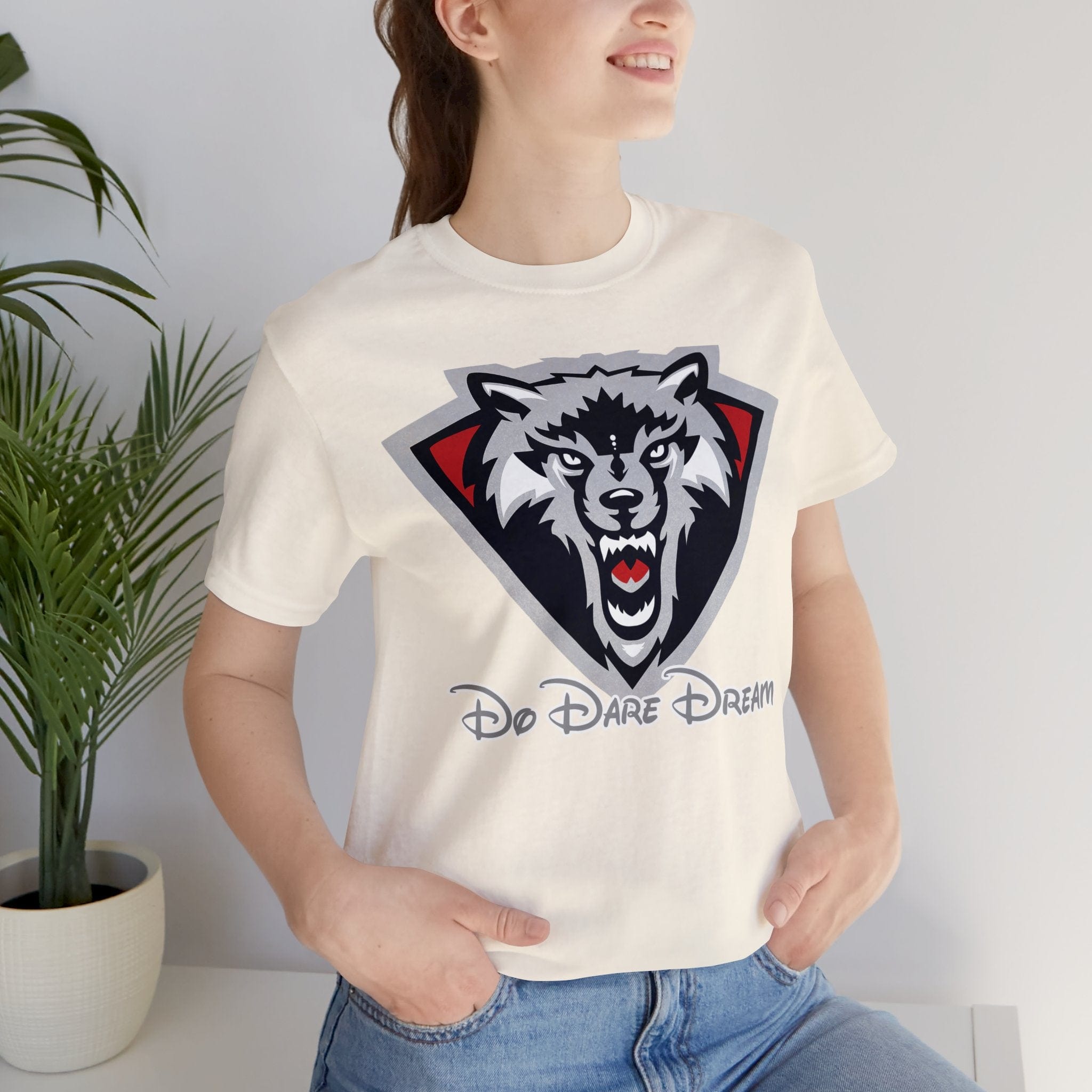 Printify T-Shirt Courage Wears a Tee: Be Bold, Be Fierce with Do Dare Dream's Motivational Collection