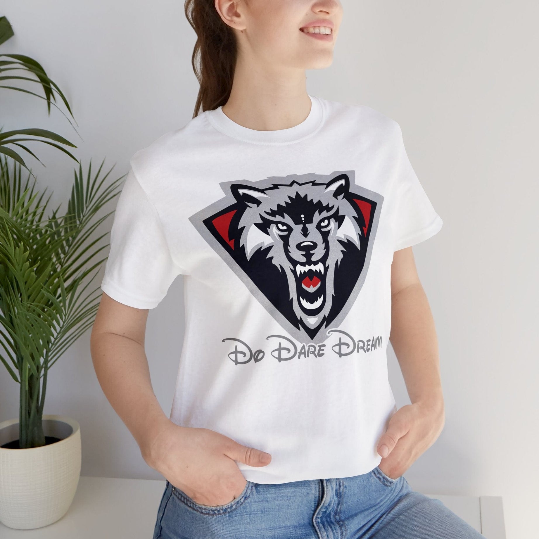 Printify T-Shirt Courage Wears a Tee: Be Bold, Be Fierce with Do Dare Dream's Motivational Collection