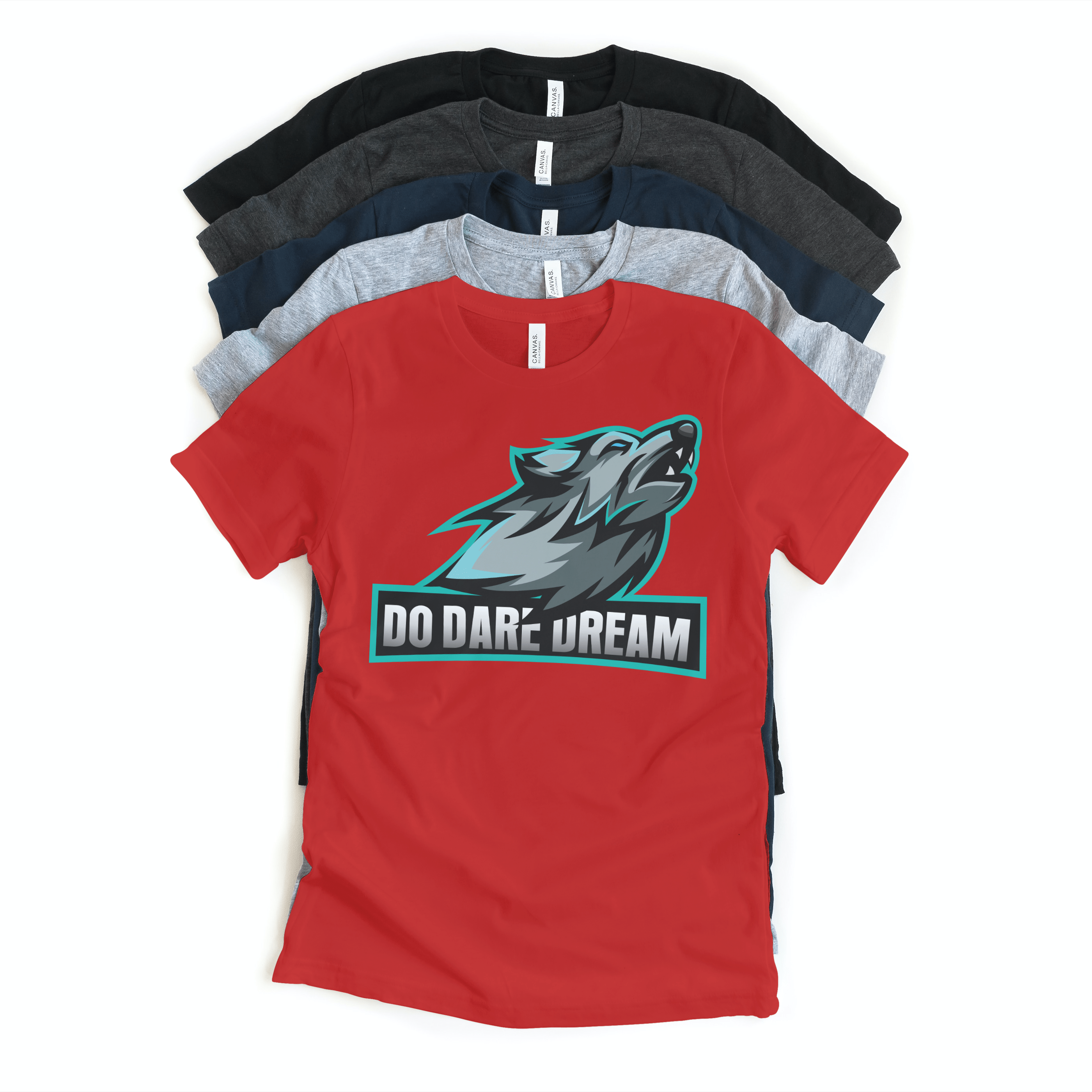 Printify T-Shirt Dare to Dream: Unleash the Mystic Allure with an Amazing Wolf Design on this Unisex T-shirt