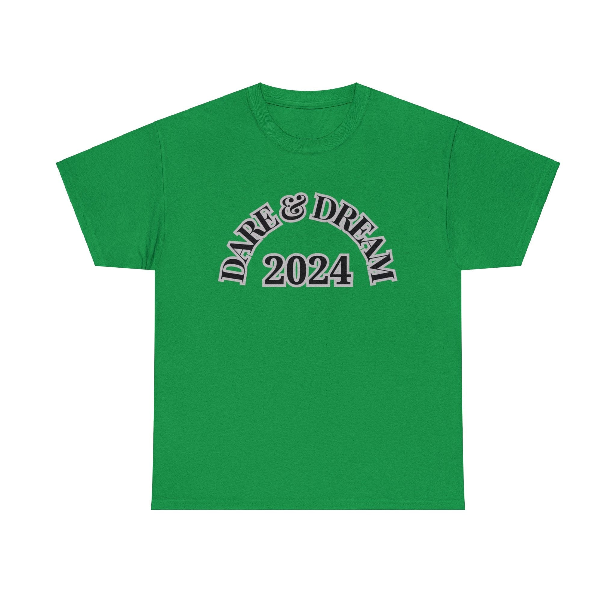 Printify T-Shirt Irish Green / S Dare & Dream 2024 designed Unisex Heavy Cotton Tee
