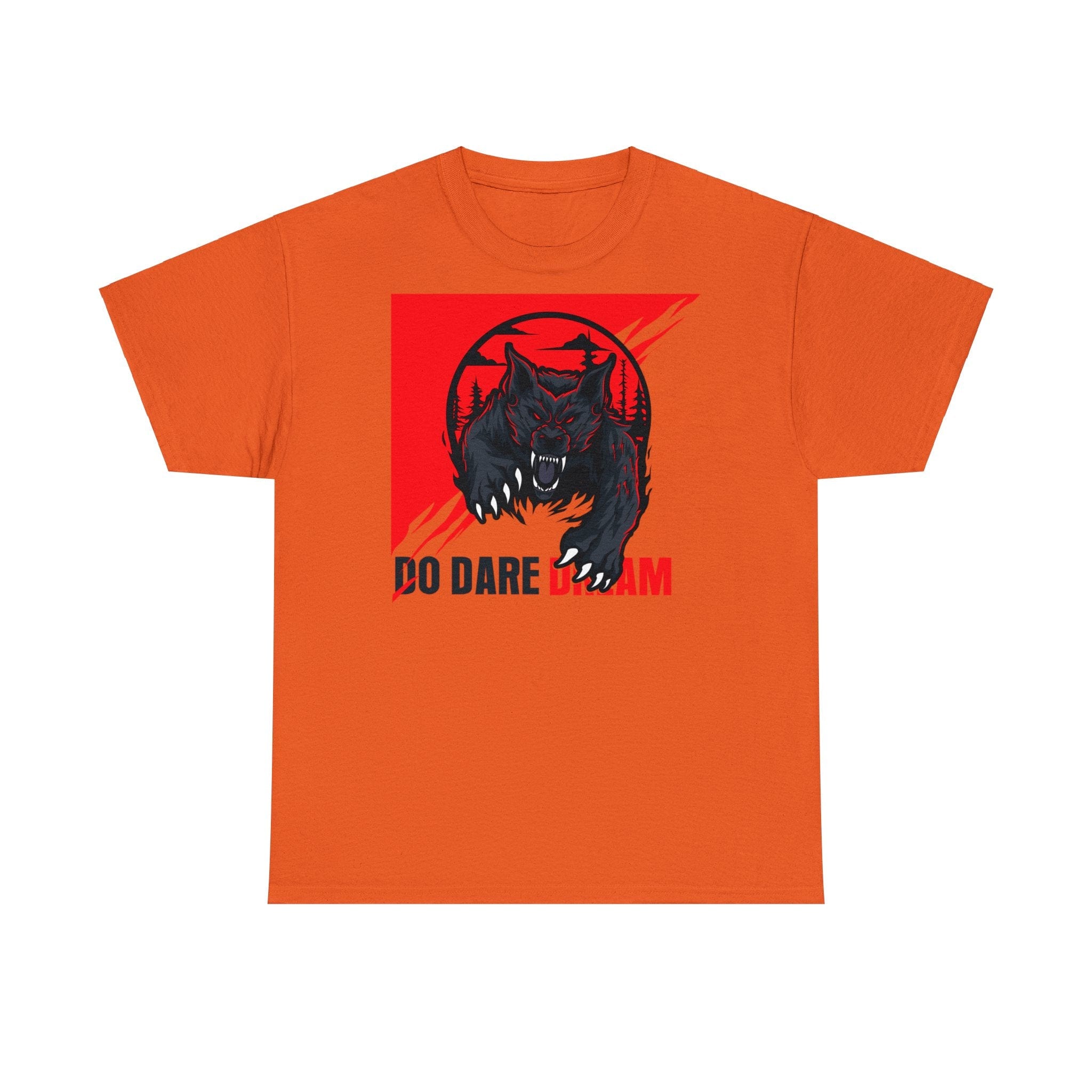 Printify T-Shirt Orange / S Unisex Heavy Cotton Tee shirt with Fearless Motivational quotes