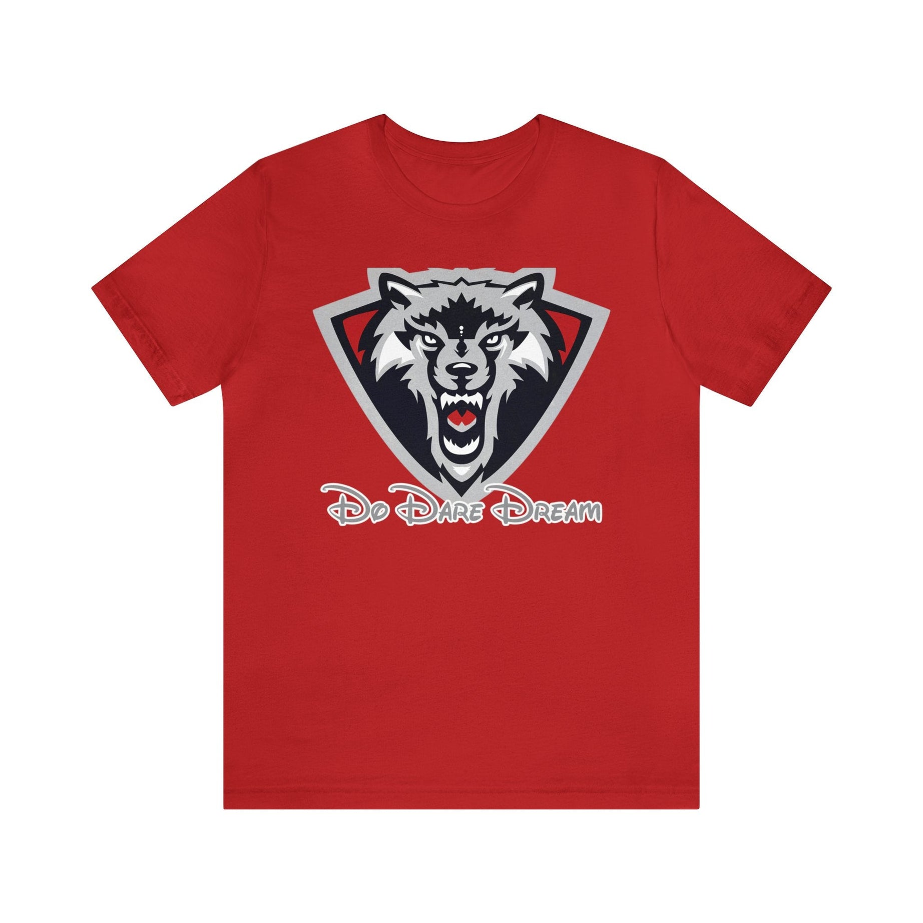 Printify T-Shirt Red / S Courage Wears a Tee: Be Bold, Be Fierce with Do Dare Dream's Motivational Collection