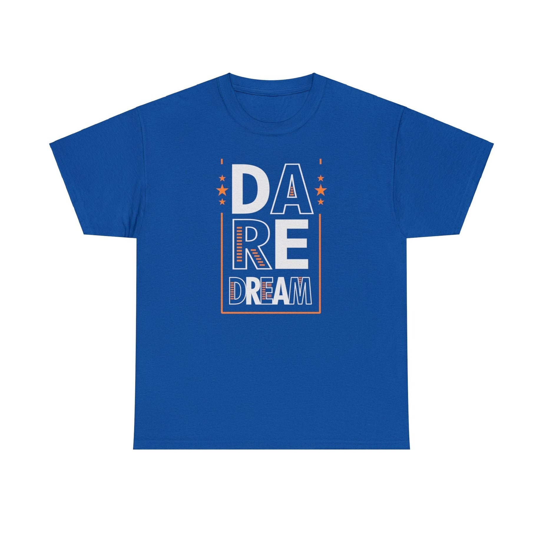 Printify T-Shirt Royal / S Bold Ambitions, Brave Fashion: Dare to Dream Unisex Heavy Cotton Tee