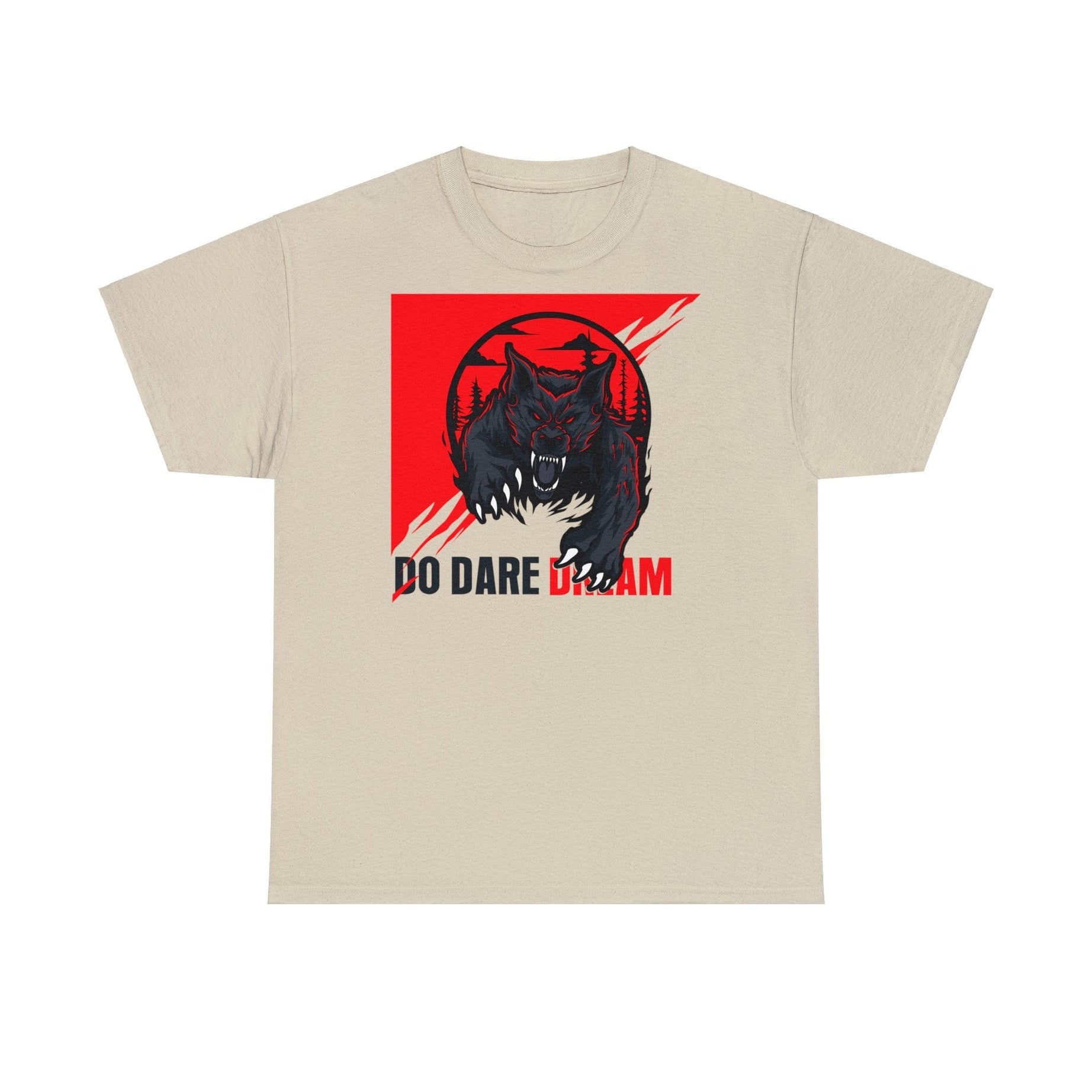 Printify T-Shirt Sand / S Unisex Heavy Cotton Tee shirt with Fearless Motivational quotes