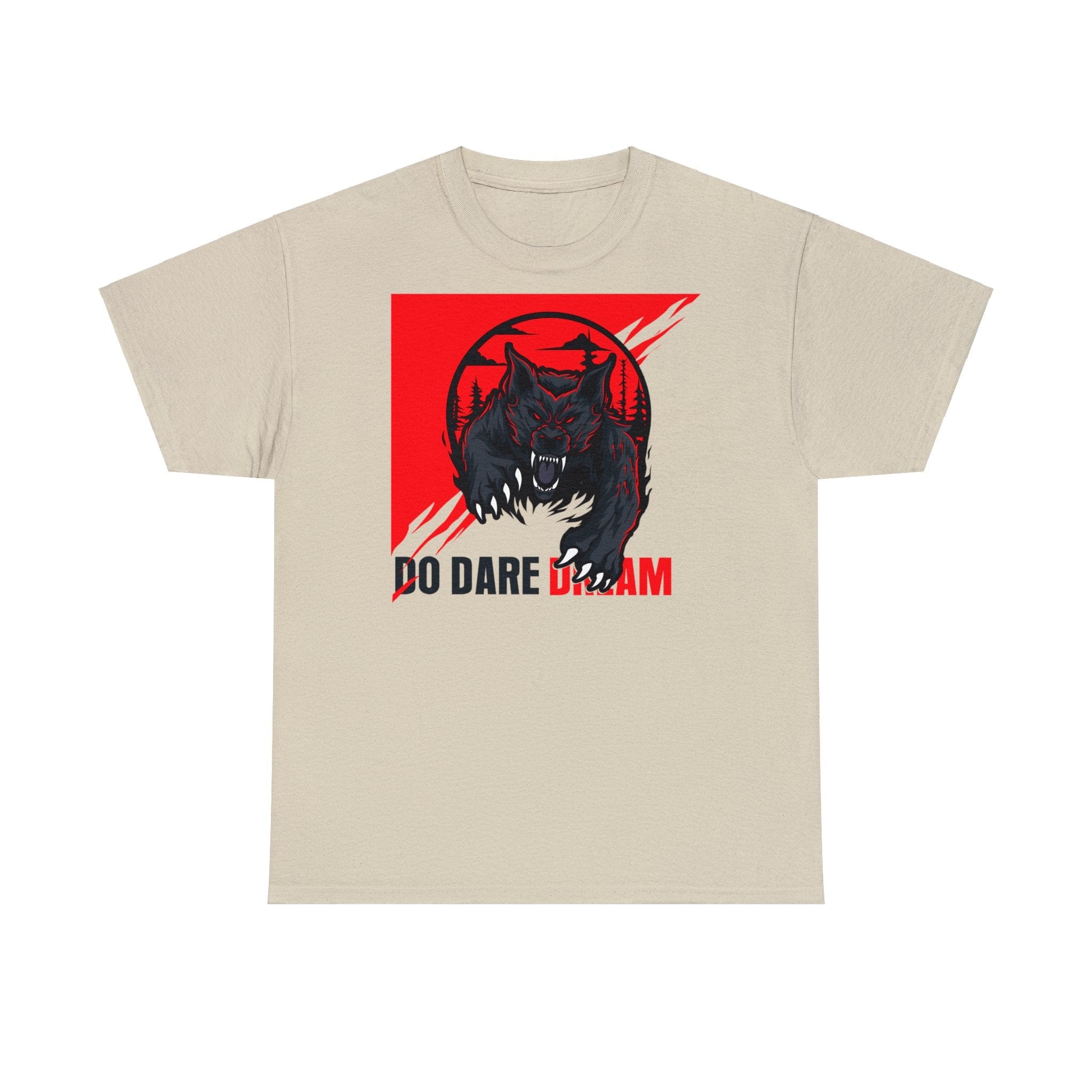 Printify T-Shirt Sand / S Unisex Heavy Cotton Tee shirt with Fearless Motivational quotes