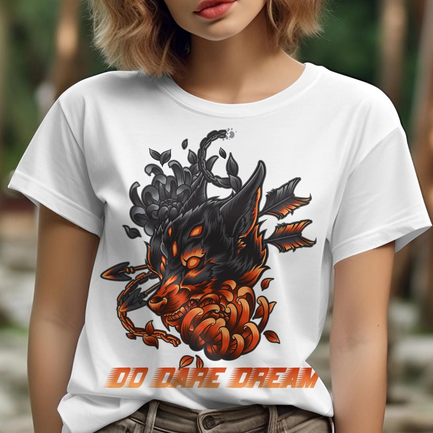 Printify T-Shirt Sophie's Wildlife Theme Tees: 'Do Dare Dream' T-Shirt - Elevate Your Wardrobe with Purposeful Fashion.- Unisex Heavy Cotton Tee