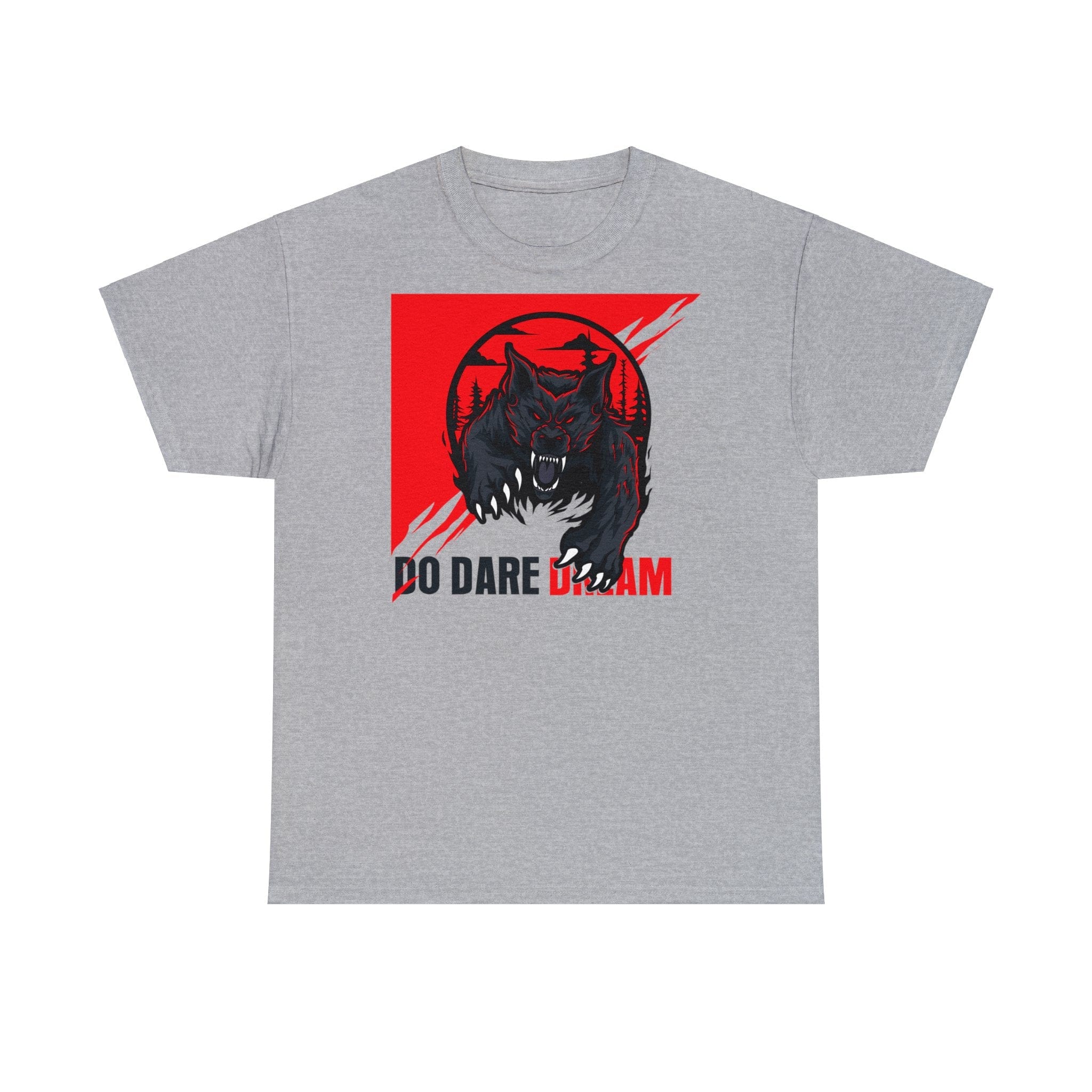 Printify T-Shirt Sport Grey / S Unisex Heavy Cotton Tee shirt with Fearless Motivational quotes