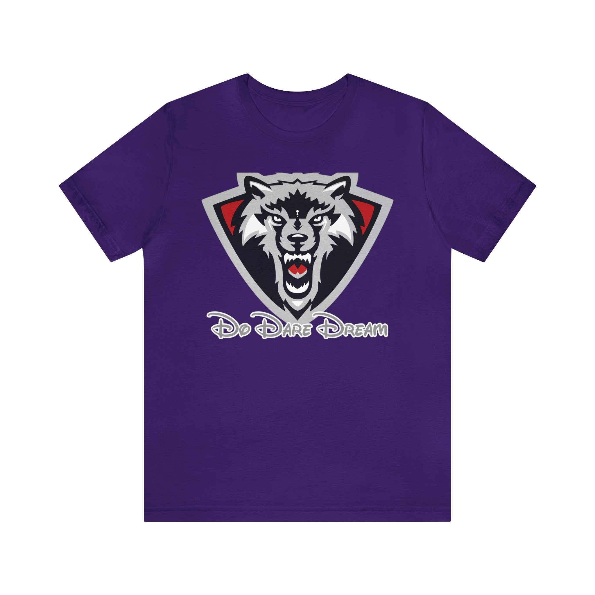 Printify T-Shirt Team Purple / S Courage Wears a Tee: Be Bold, Be Fierce with Do Dare Dream's Motivational Collection