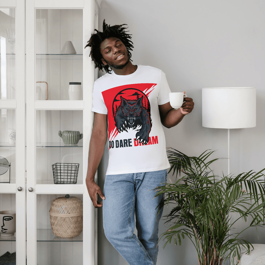 Printify T-Shirt Unisex Heavy Cotton Tee shirt with Fearless Motivational quotes