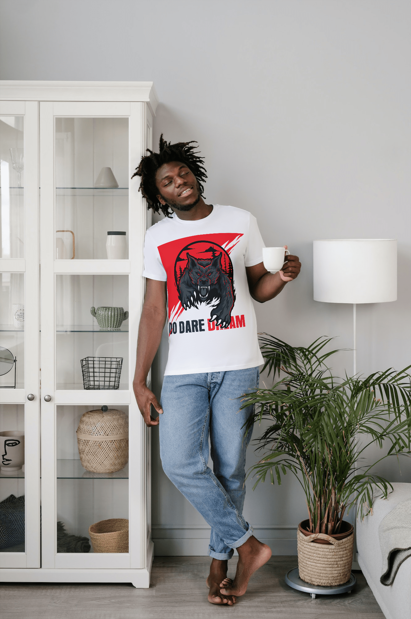 Printify T-Shirt Unisex Heavy Cotton Tee shirt with Fearless Motivational quotes