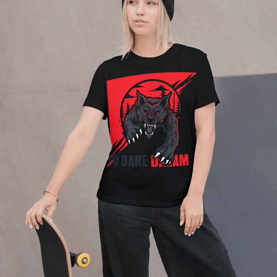 Printify T-Shirt Unisex Heavy Cotton Tee shirt with Fearless Motivational quotes