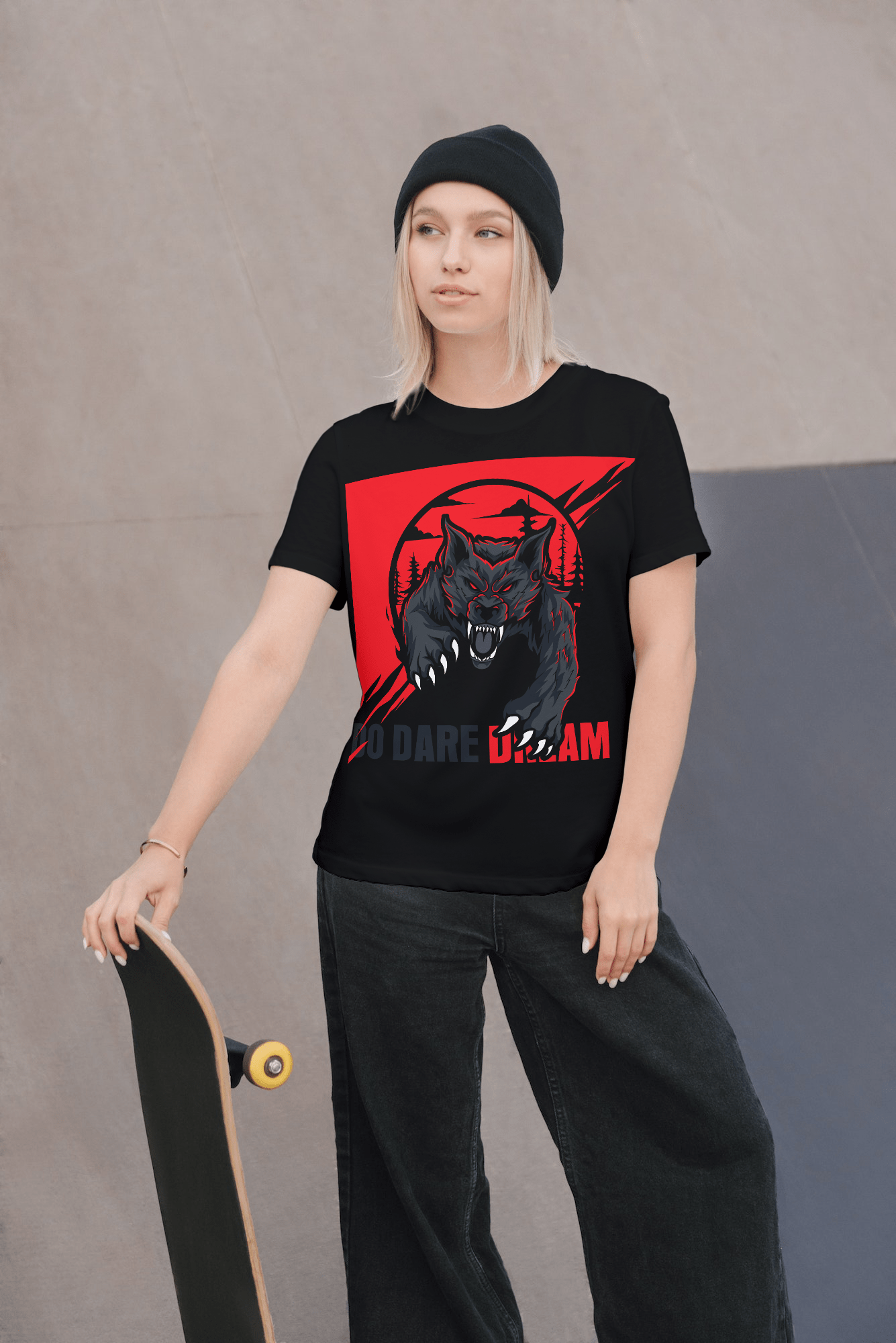 Printify T-Shirt Unisex Heavy Cotton Tee shirt with Fearless Motivational quotes