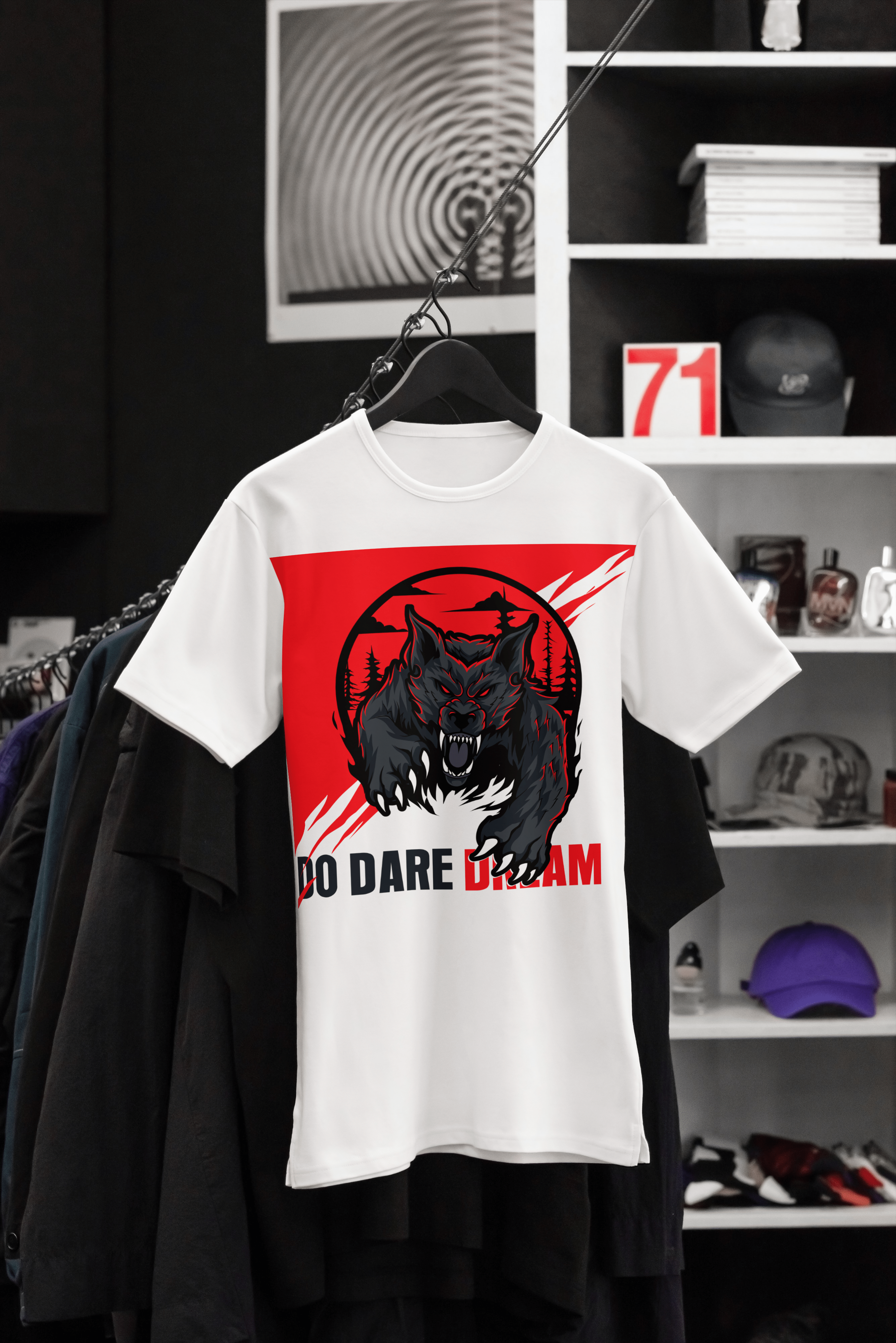 Printify T-Shirt Unisex Heavy Cotton Tee shirt with Fearless Motivational quotes