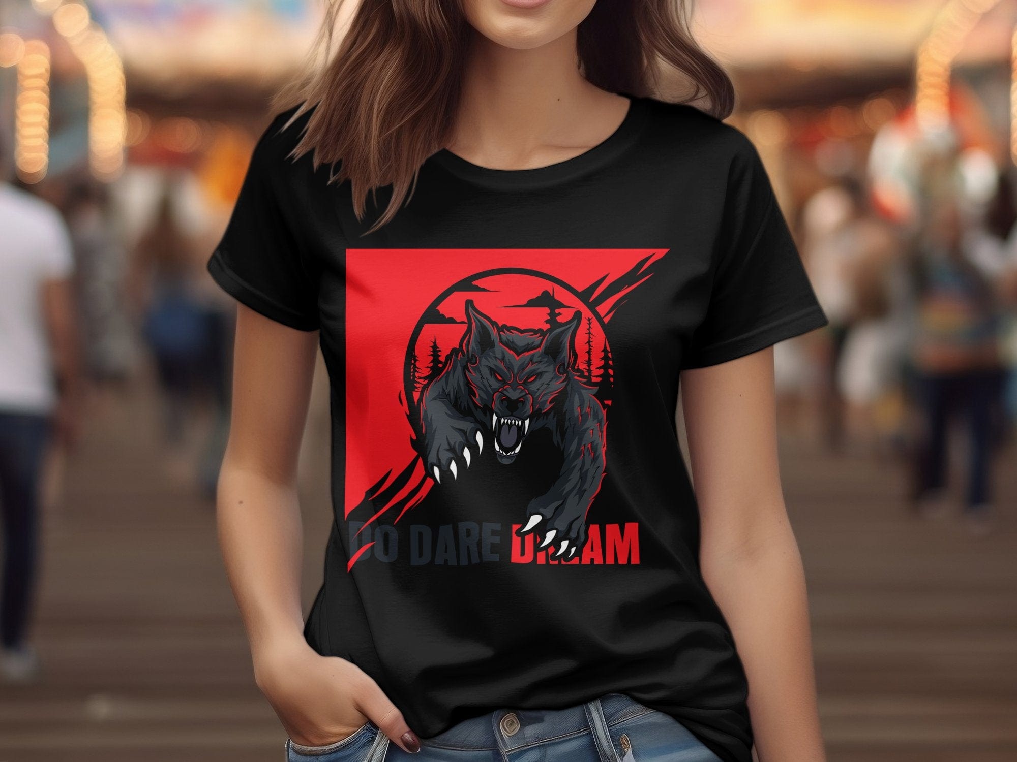 Printify T-Shirt Unisex Heavy Cotton Tee shirt with Fearless Motivational quotes