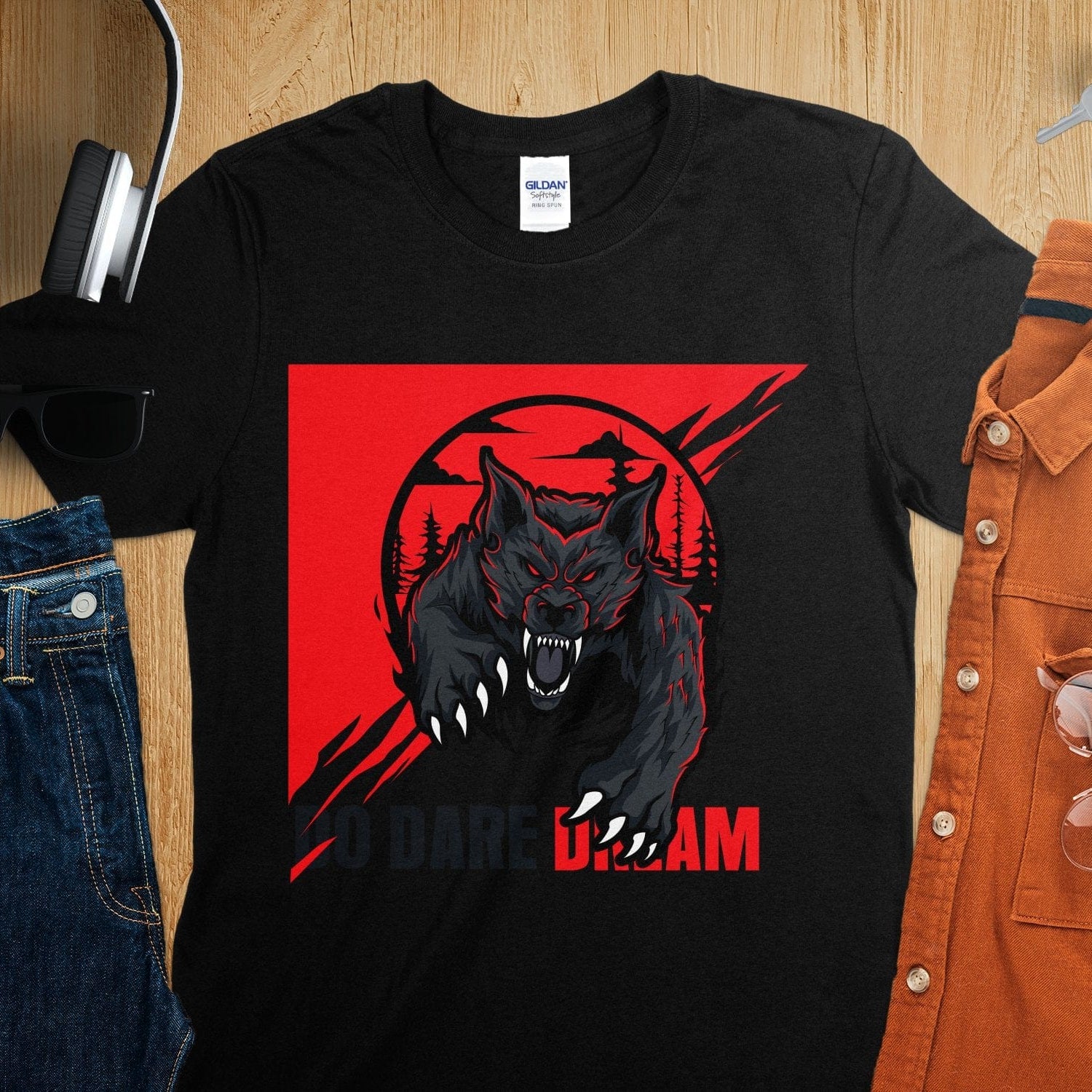 Printify T-Shirt Unisex Heavy Cotton Tee shirt with Fearless Motivational quotes