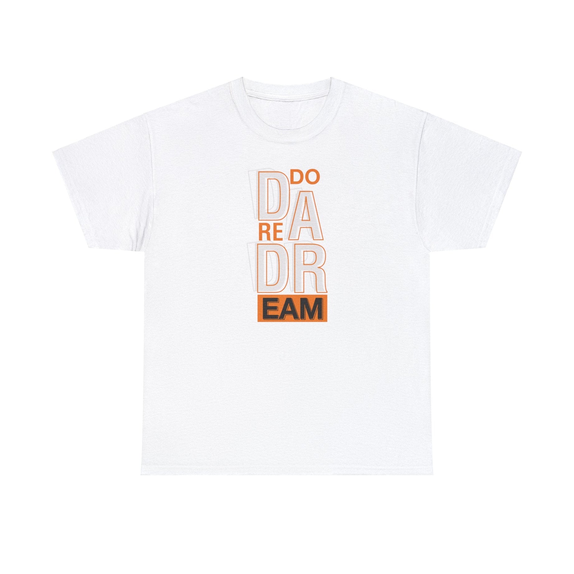 Printify T-Shirt White / S Aspire Boldly: Exclusive 'Do Dare Dream' Tee by Sophie, Where Fashion Meets Ambition-Unisex Heavy Cotton Tee